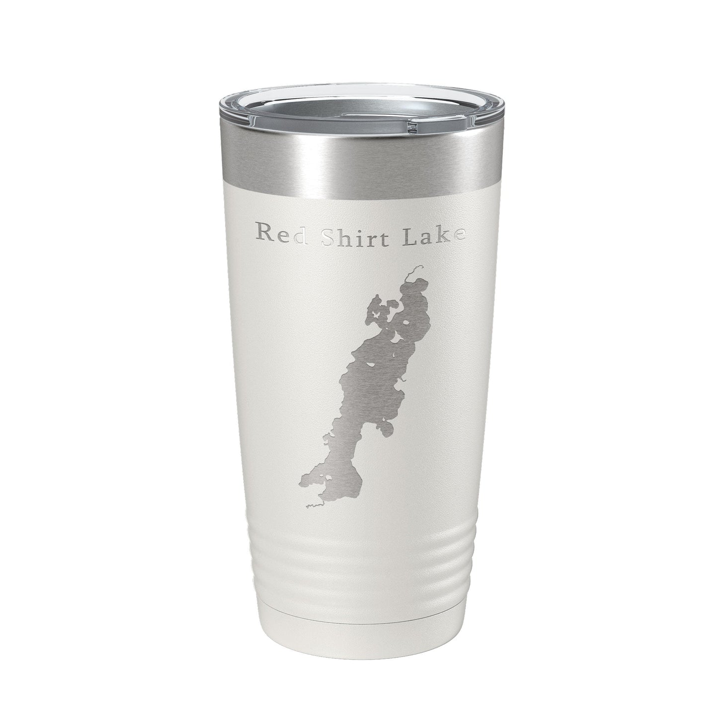 Red Shirt Lake Map Tumbler Travel Mug Insulated Laser Engraved Coffee Cup Alaska 20 oz-7