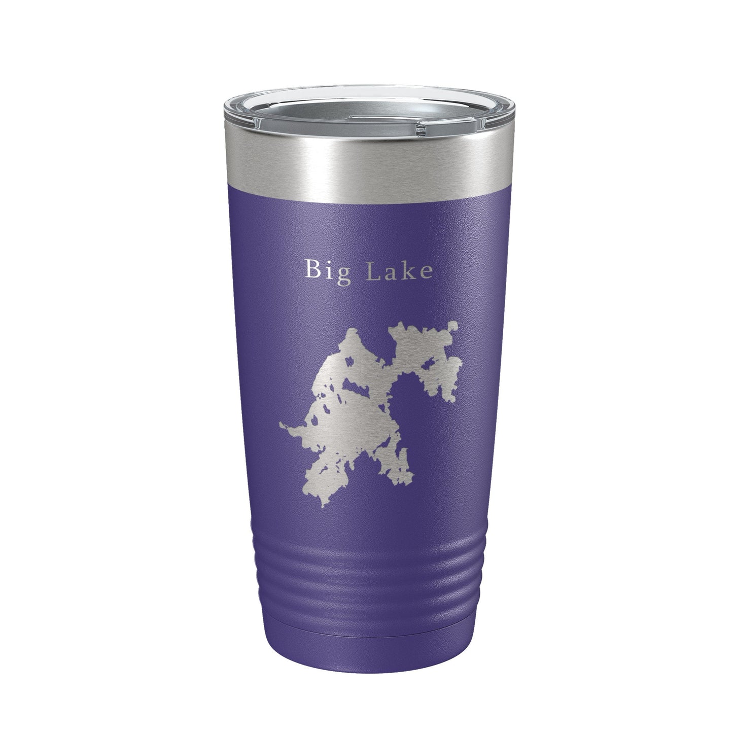 Big Lake Map Tumbler Travel Mug Insulated Laser Engraved Coffee Cup Maine 20 oz-15