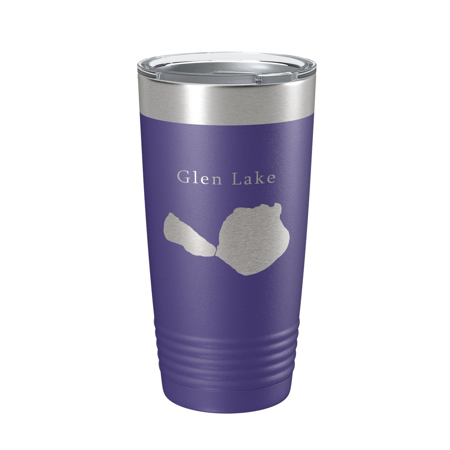 Big & Little Glen Lakes Map Tumbler Travel Mug Insulated Laser Engraved Coffee Cup Michigan 20 oz-15