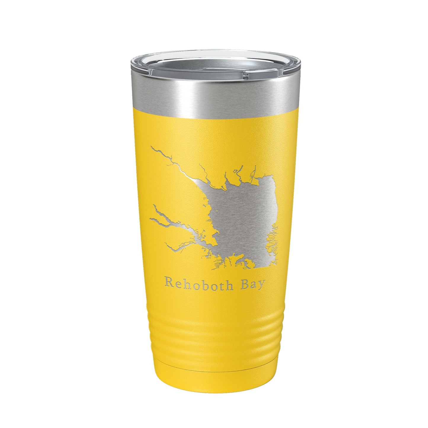Rehoboth Bay Tumbler Lake Map Travel Mug Insulated Laser Engraved Coffee Cup Delaware 20 oz-19