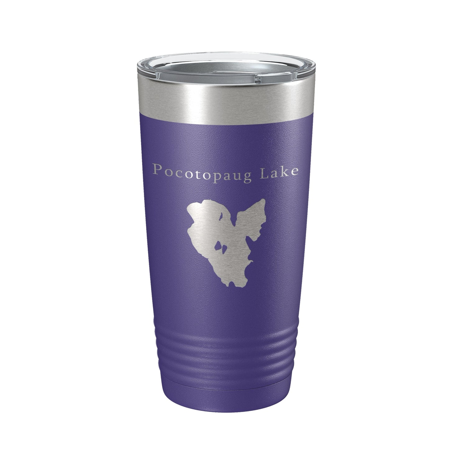 Pocotopaug Lake Map Tumbler Travel Mug Insulated Laser Engraved Coffee Cup Connecticut 20 oz-15