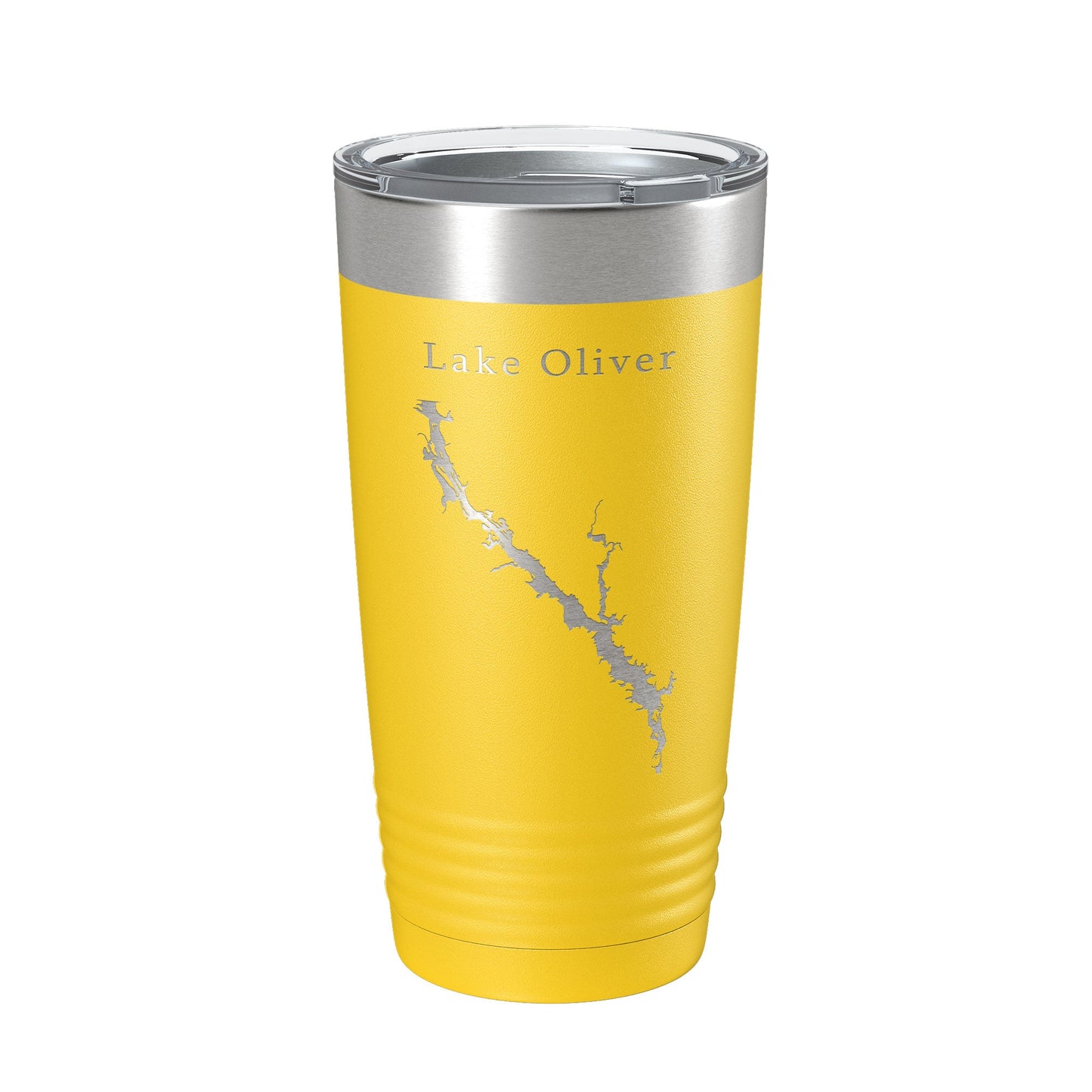 Lake Oliver Map Tumbler Travel Mug Insulated Laser Engraved Coffee Cup Alabama Georgia 20 oz-19