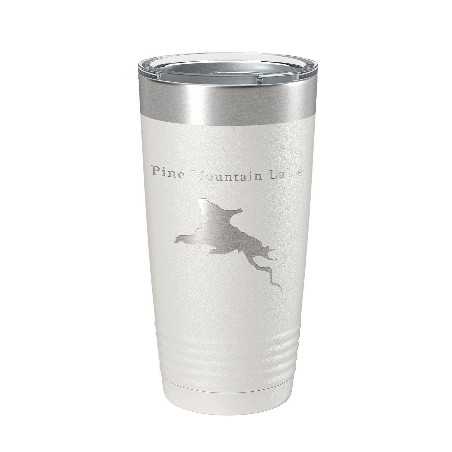 Pine Mountain Lake Map Tumbler Travel Mug Insulated Laser Engraved Coffee Cup California 20 oz-7