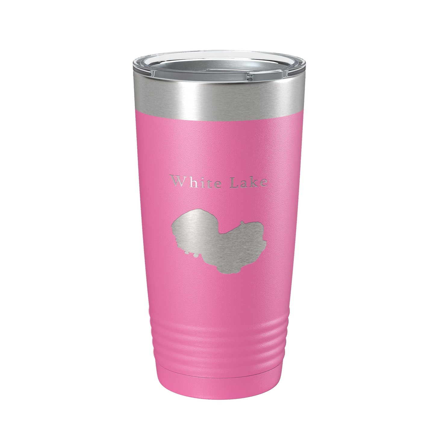 White Lake Map Tumbler Travel Mug Insulated Laser Engraved Coffee Cup Louisiana 20 oz-11