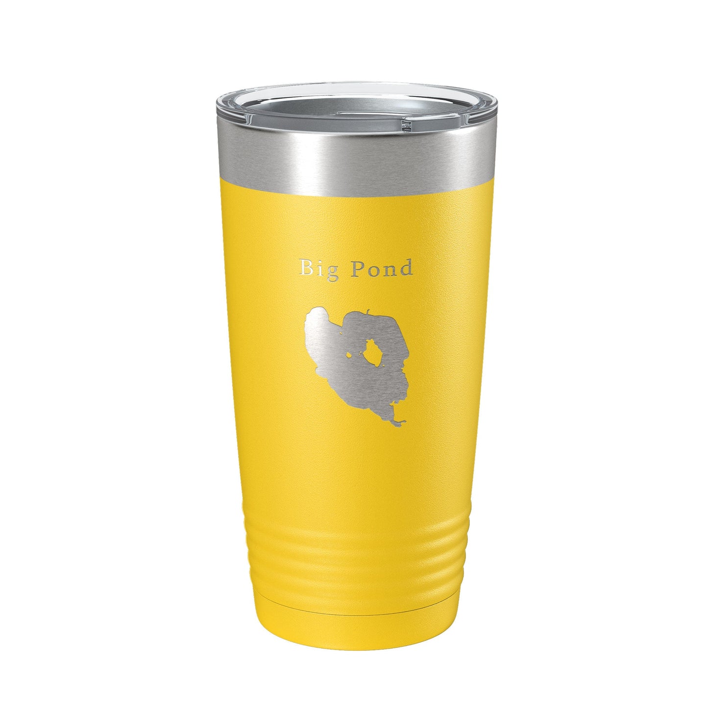 Big Pond Tumbler Lake Map Travel Mug Insulated Laser Engraved Coffee Cup Massachusetts 20 oz-19