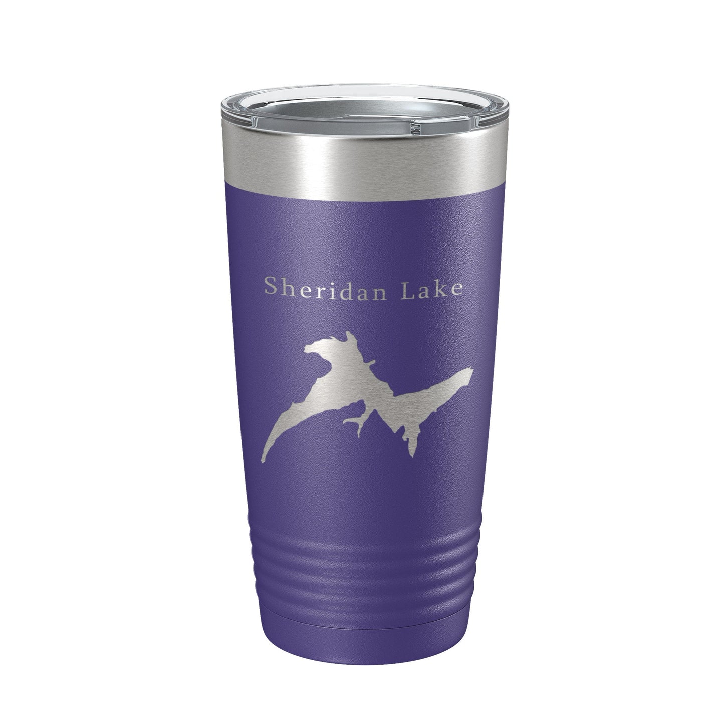 Sheridan Lake Map Tumbler Travel Mug Insulated Laser Engraved Coffee Cup South Dakota 20 oz-15