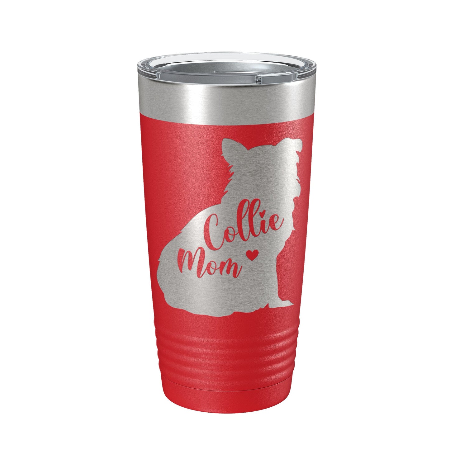 Collie Mom Tumbler Dog Travel Mug Gift Insulated Laser Engraved Coffee Cup 20 oz-10