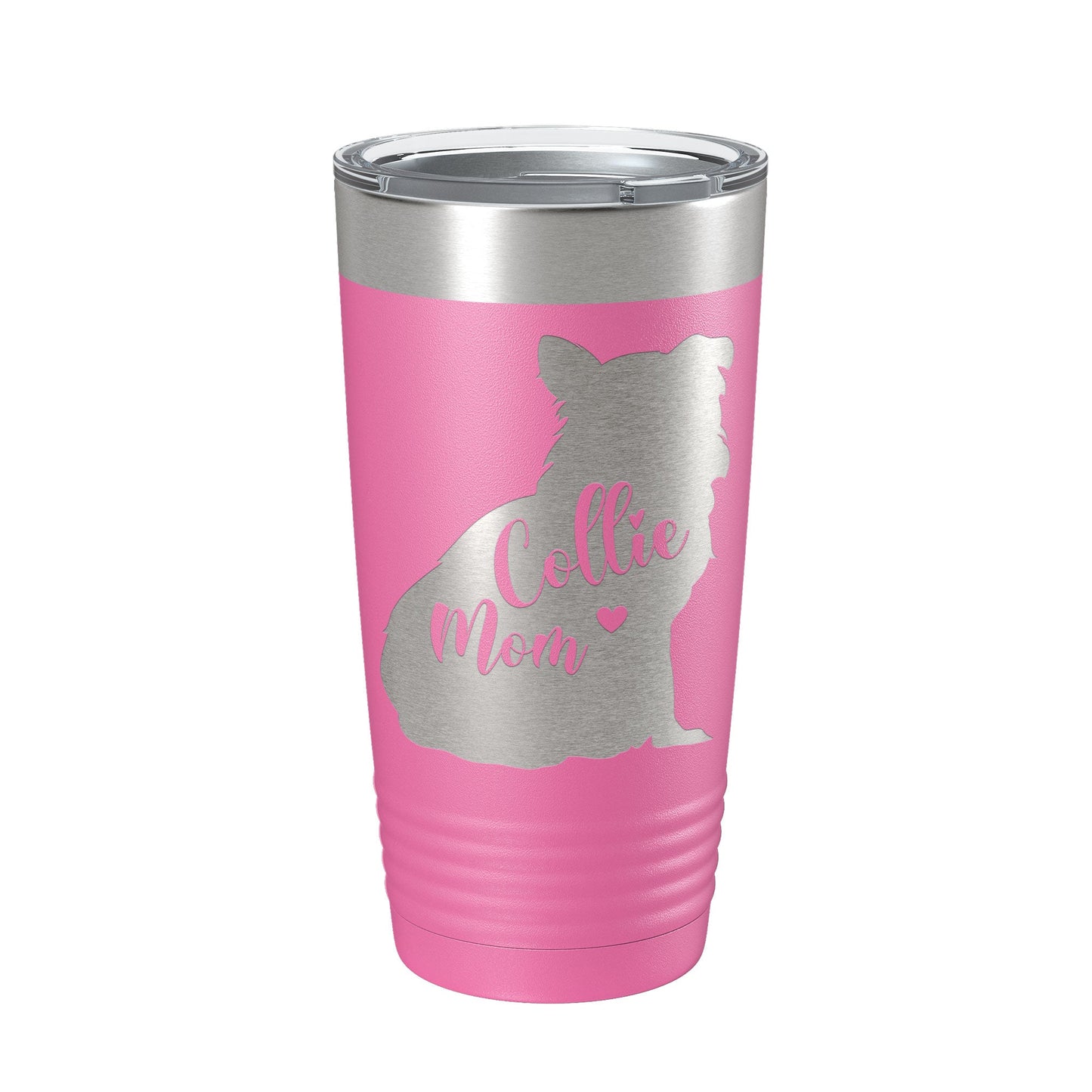 Collie Mom Tumbler Dog Travel Mug Gift Insulated Laser Engraved Coffee Cup 20 oz-11