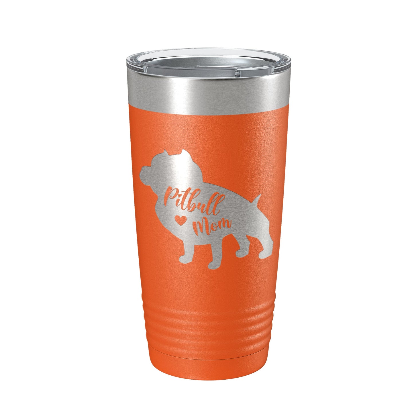 Pitbull Mom Tumbler Dog Travel Mug Gift Insulated Laser Engraved Coffee Cup Pit Bull 20 oz-17