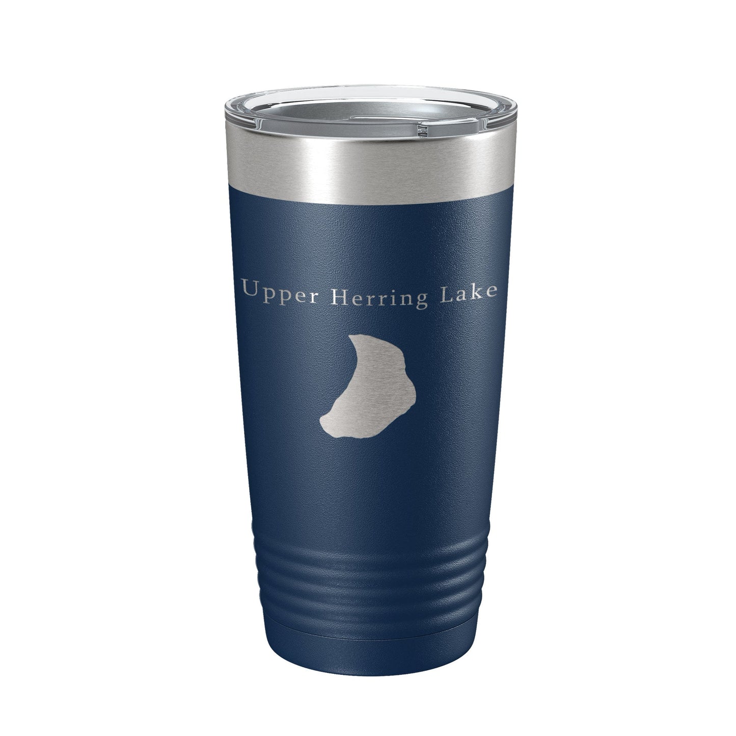 Upper Herring Lake Map Tumbler Travel Mug Insulated Laser Engraved Coffee Cup Michigan 20 oz-8