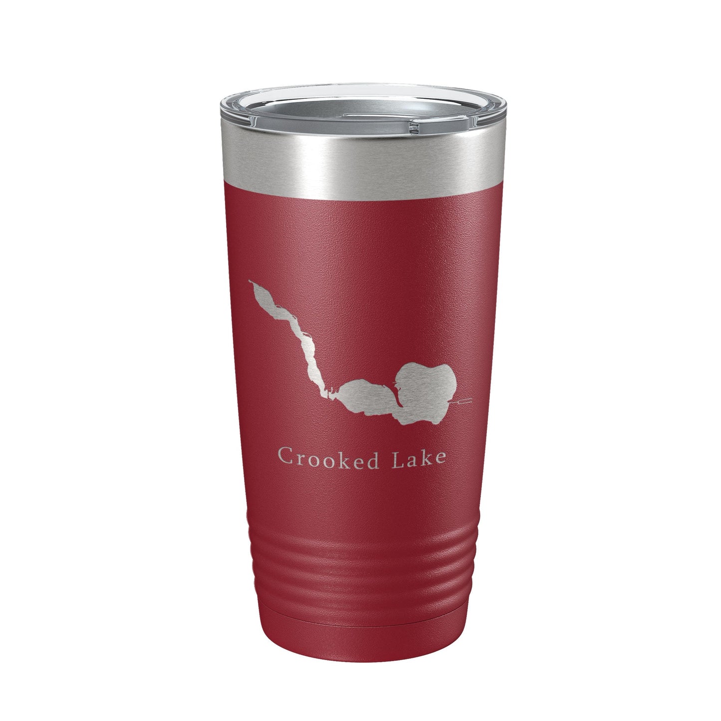 Crooked Lake Map Tumbler Travel Mug Insulated Laser Engraved Coffee Cup Indiana 20 oz-18