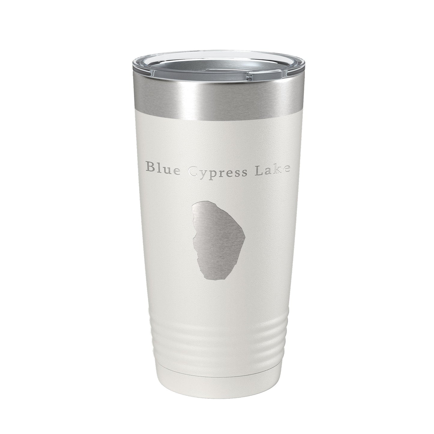Blue Cypress Lake Map Tumbler Travel Mug Insulated Laser Engraved Coffee Cup Florida 20 oz-7