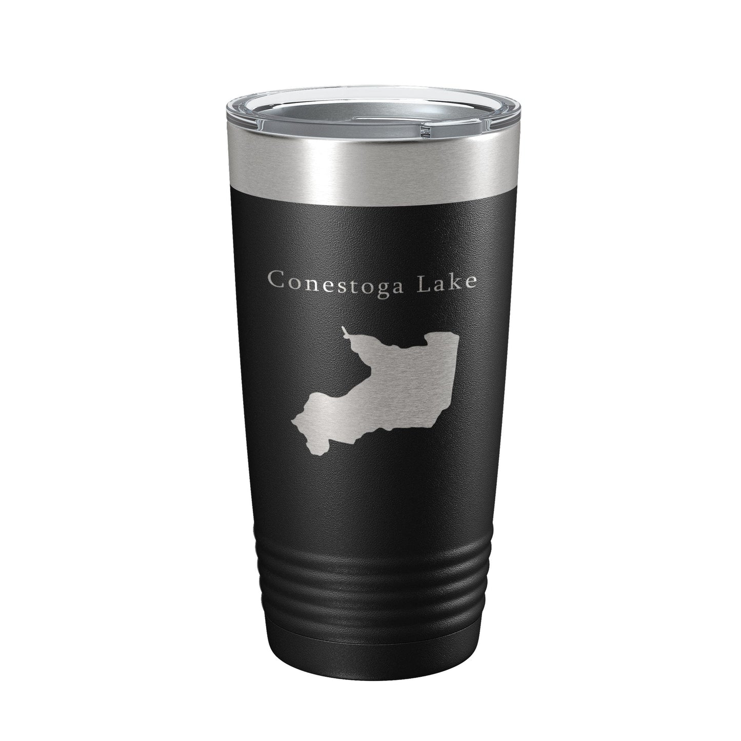 Conestoga Lake Map Tumbler Travel Mug Insulated Laser Engraved Coffee Cup Nebraska 20 oz-5