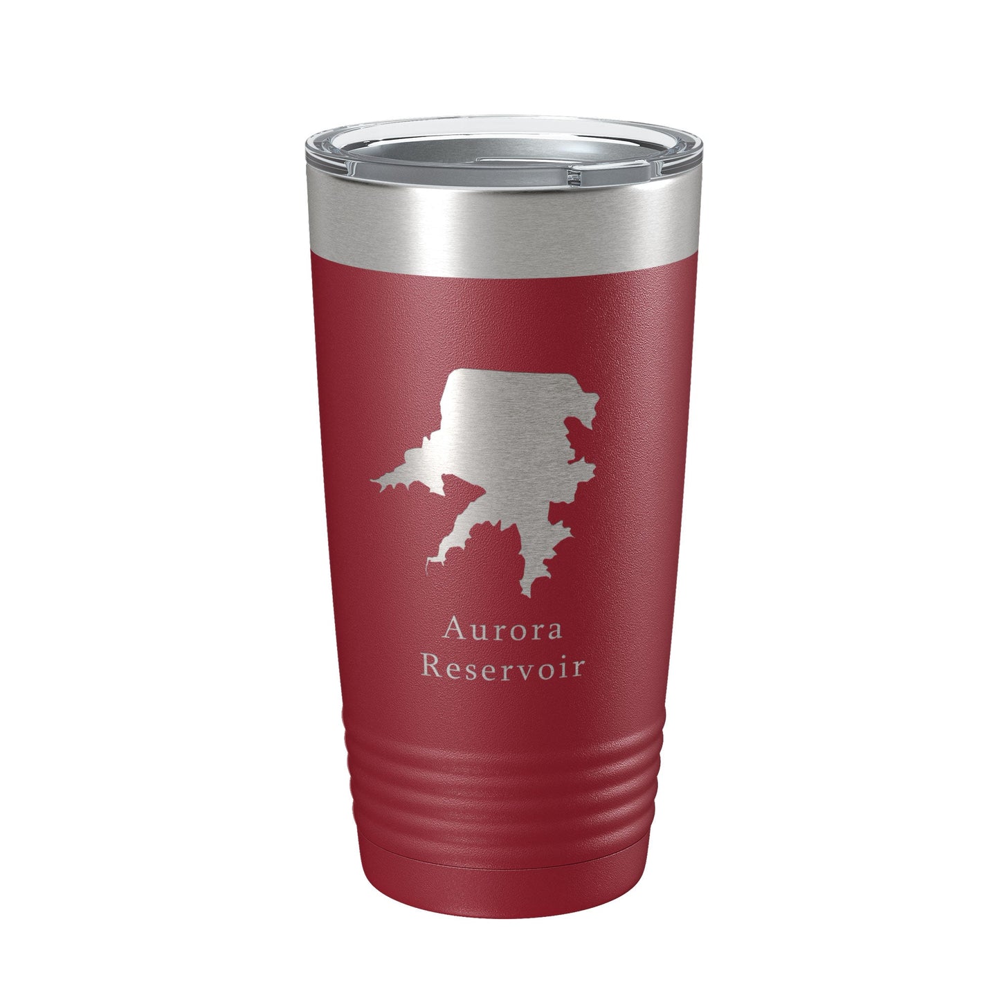 Aurora Reservoir Tumbler Lake Map Travel Mug Insulated Laser Engraved Coffee Cup Colorado 20 oz-18