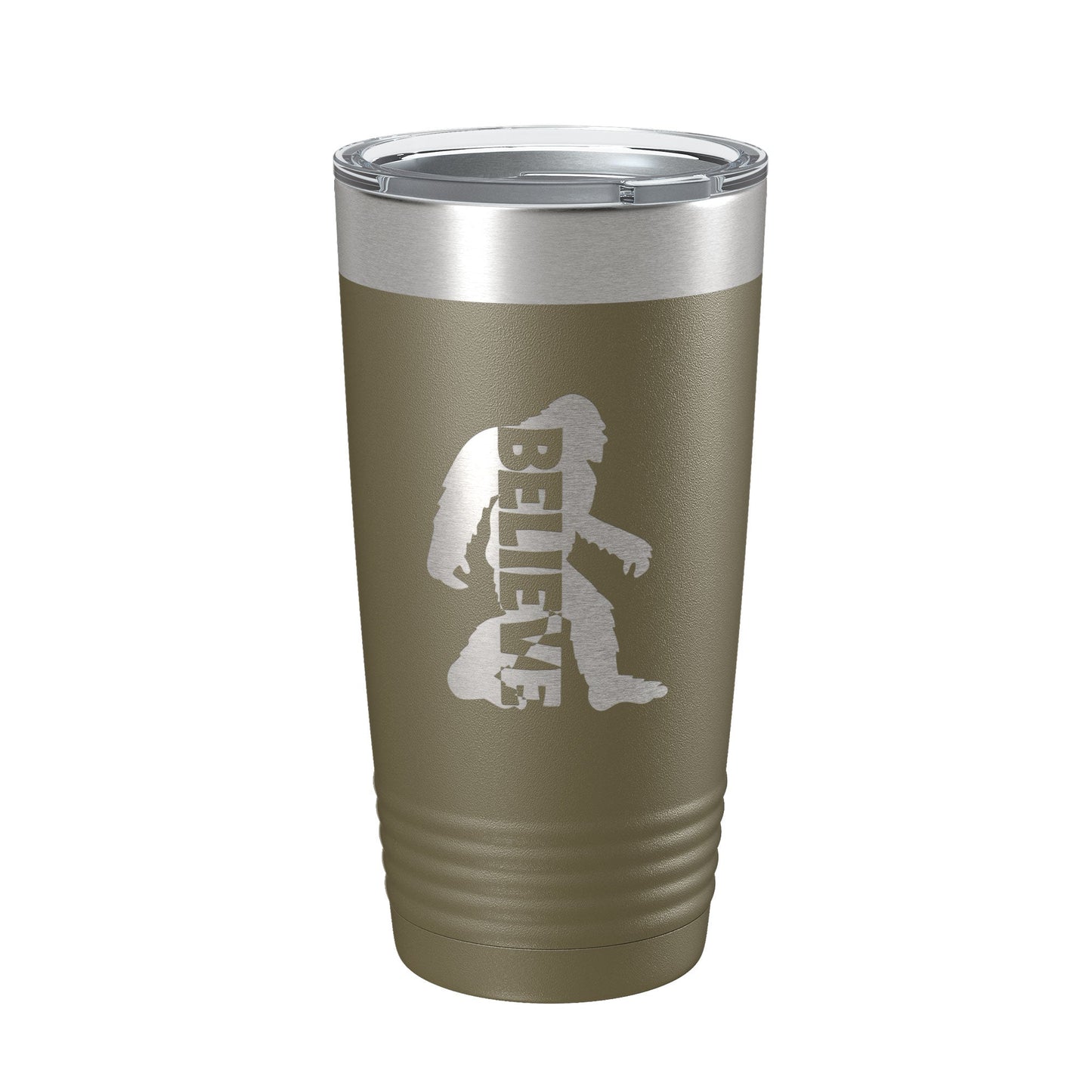 Bigfoot Tumbler I Believe Travel Mug Sasquatch Outdoorsman Camping Gift Insulated Laser Engraved Coffee Cup 20 oz-21