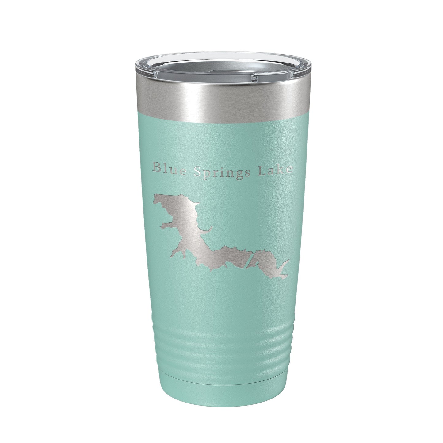 Blue Springs Lake Map Tumbler Travel Mug Insulated Laser Engraved Coffee Cup Missouri 20 oz-12