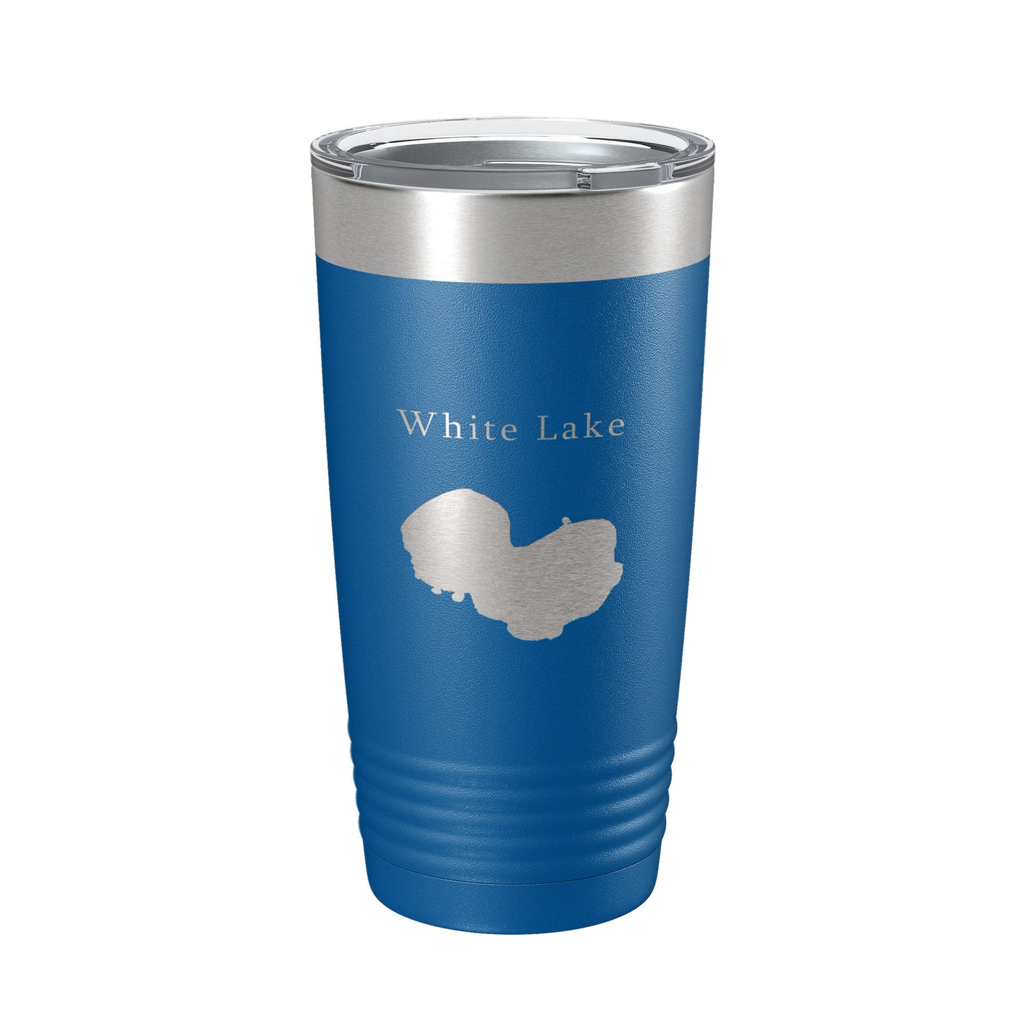 White Lake Map Tumbler Travel Mug Insulated Laser Engraved Coffee Cup Louisiana 20 oz-6