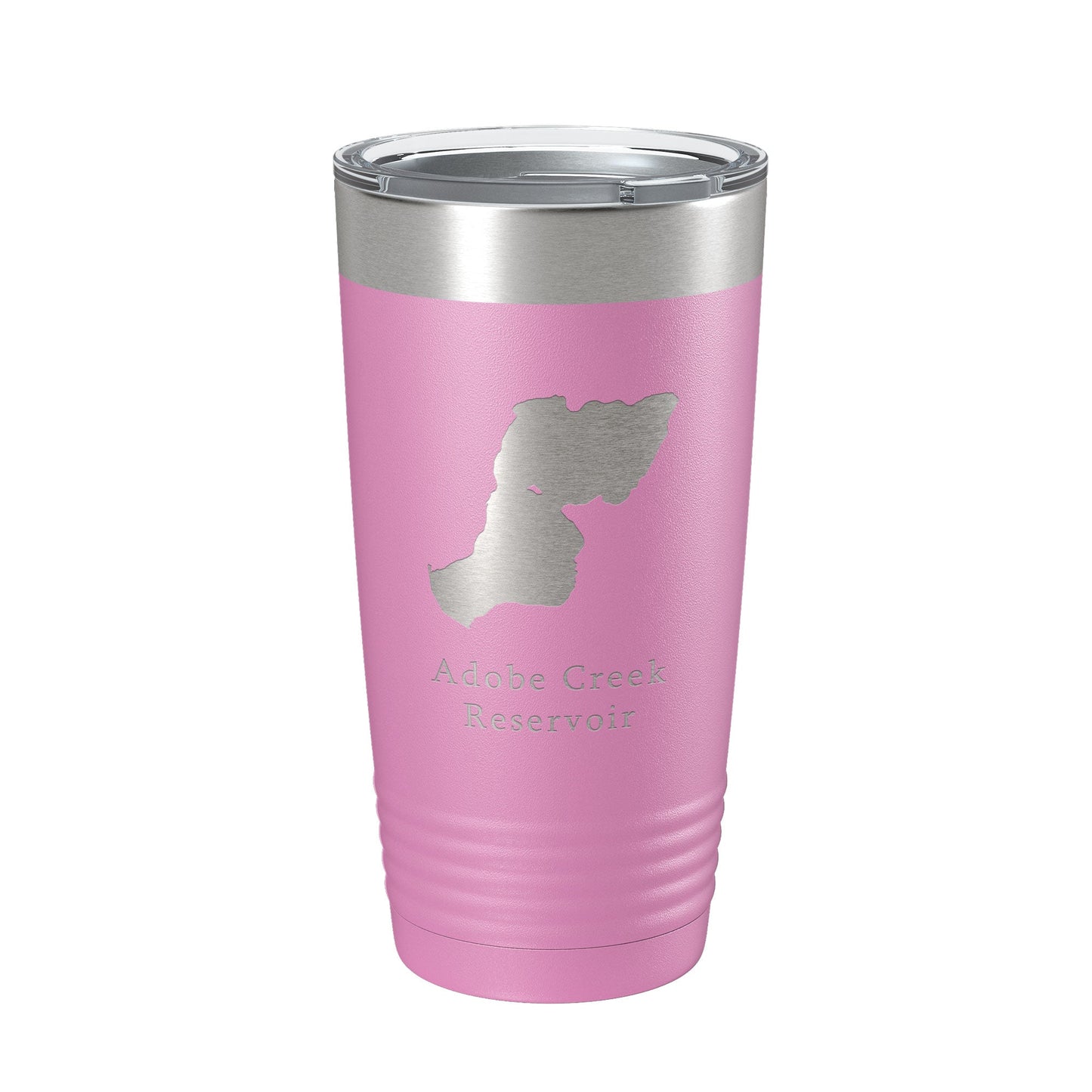 Adobe Creek Reservoir Tumbler Lake Map Travel Mug Insulated Laser Engraved Coffee Cup Colorado 20 oz-14