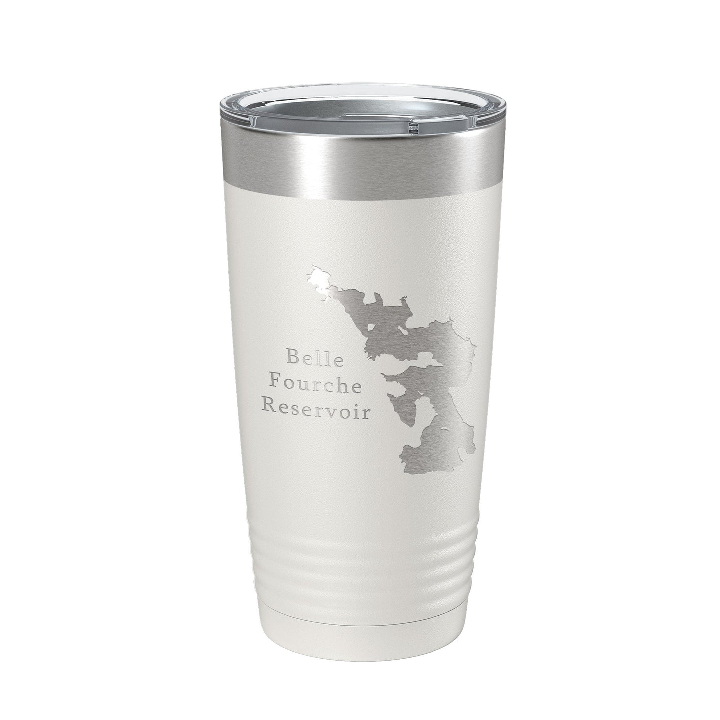 Belle Fourche Reservoir Tumbler Lake Map Travel Mug Insulated Laser Engraved Coffee Cup South Dakota 20 oz-7
