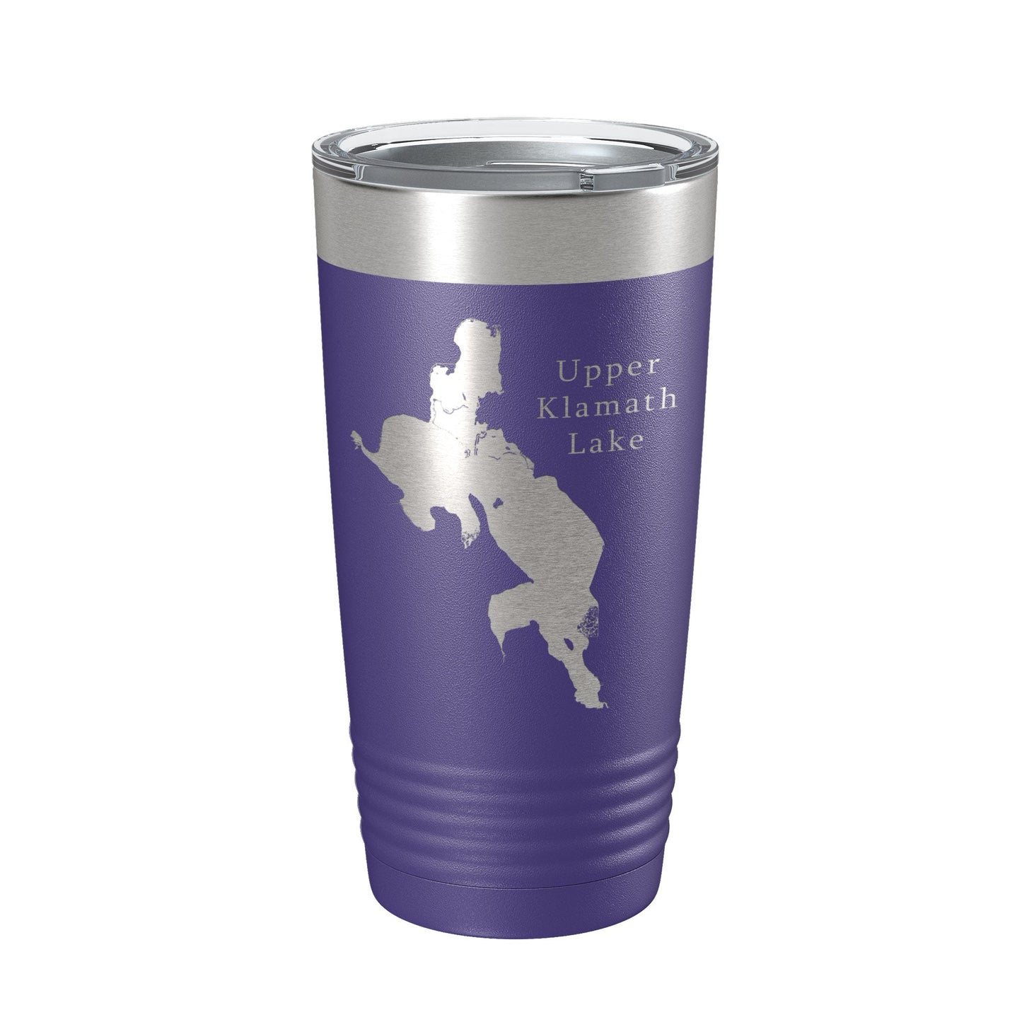 Upper Klamath Lake Map Tumbler Travel Mug Insulated Laser Engraved Coffee Cup Oregon 20 oz-15