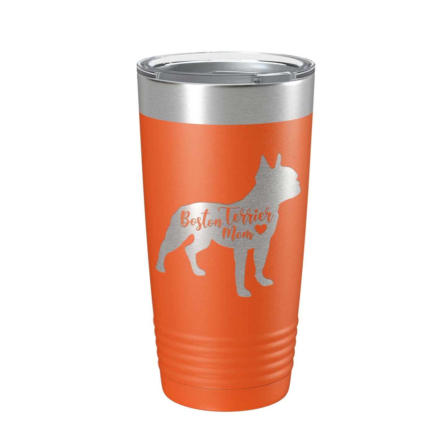 Boston Terrier Mom Tumbler Dog Travel Mug Gift Insulated Laser Engraved Coffee Cup 20 oz-17