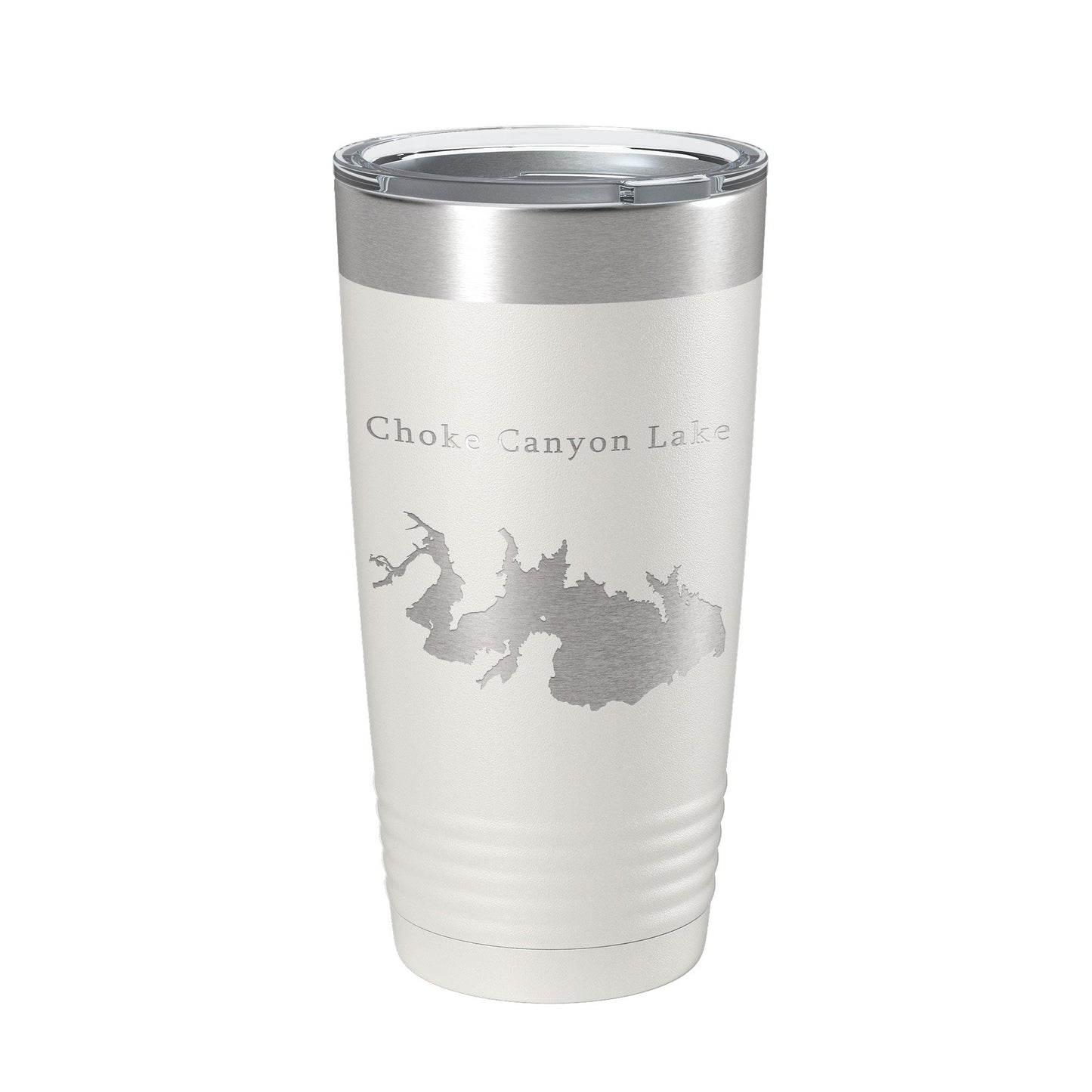 Choke Canyon Lake Map Tumbler Travel Mug Insulated Laser Engraved Coffee Cup Texas 20 oz-7
