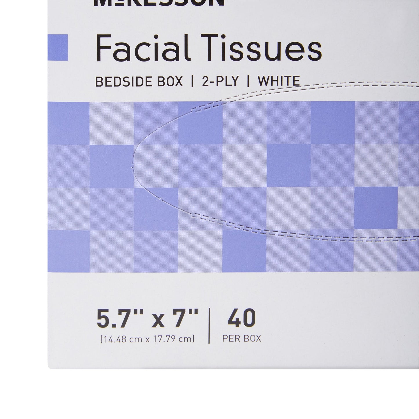 Facial Tissue McKesson White 5-7/10 X 7 Inch 40 Count