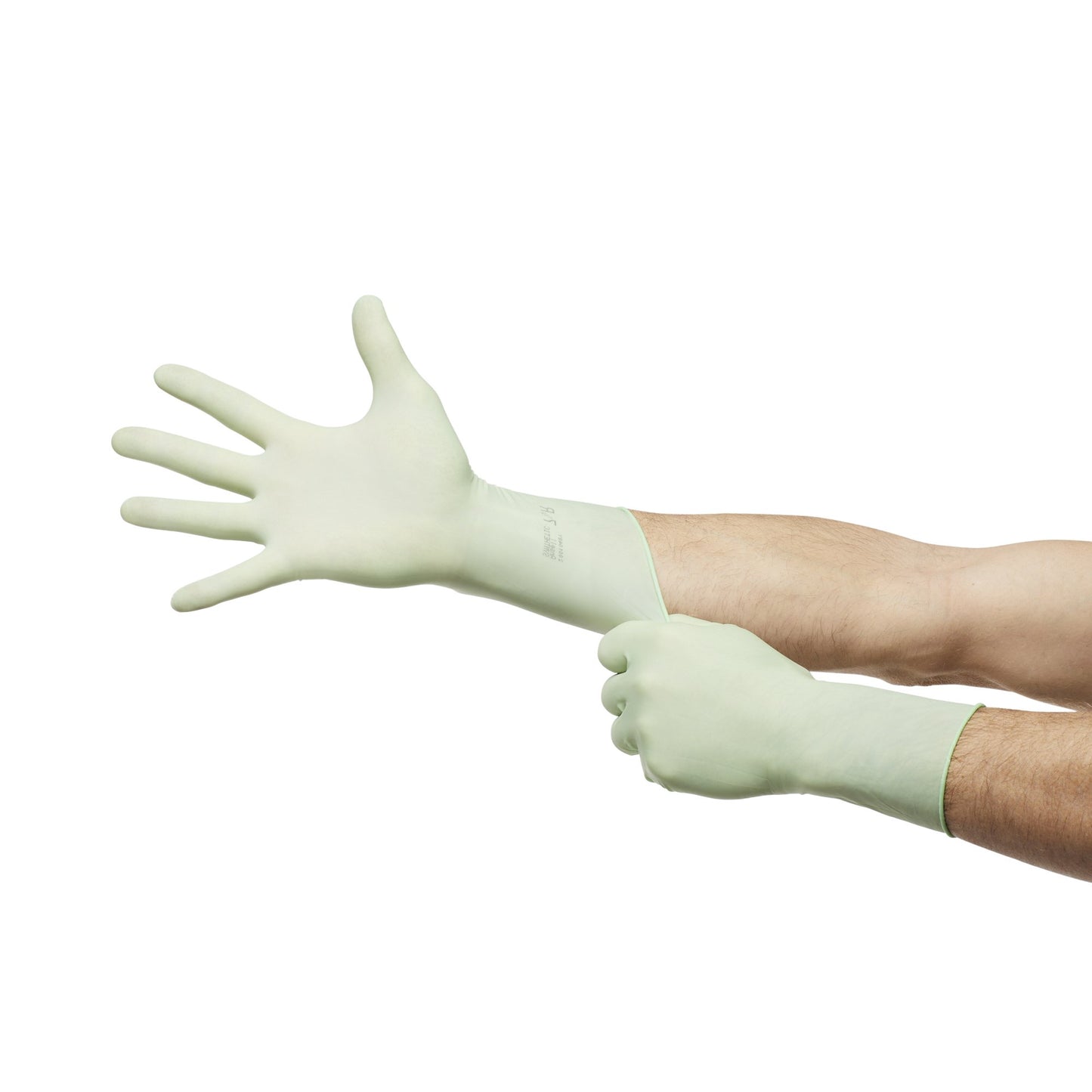 Surgical Glove McKesson Perry® Performance Plus Size 7 Sterile Polyisoprene Standard Cuff Length Smooth Green Chemo Tested