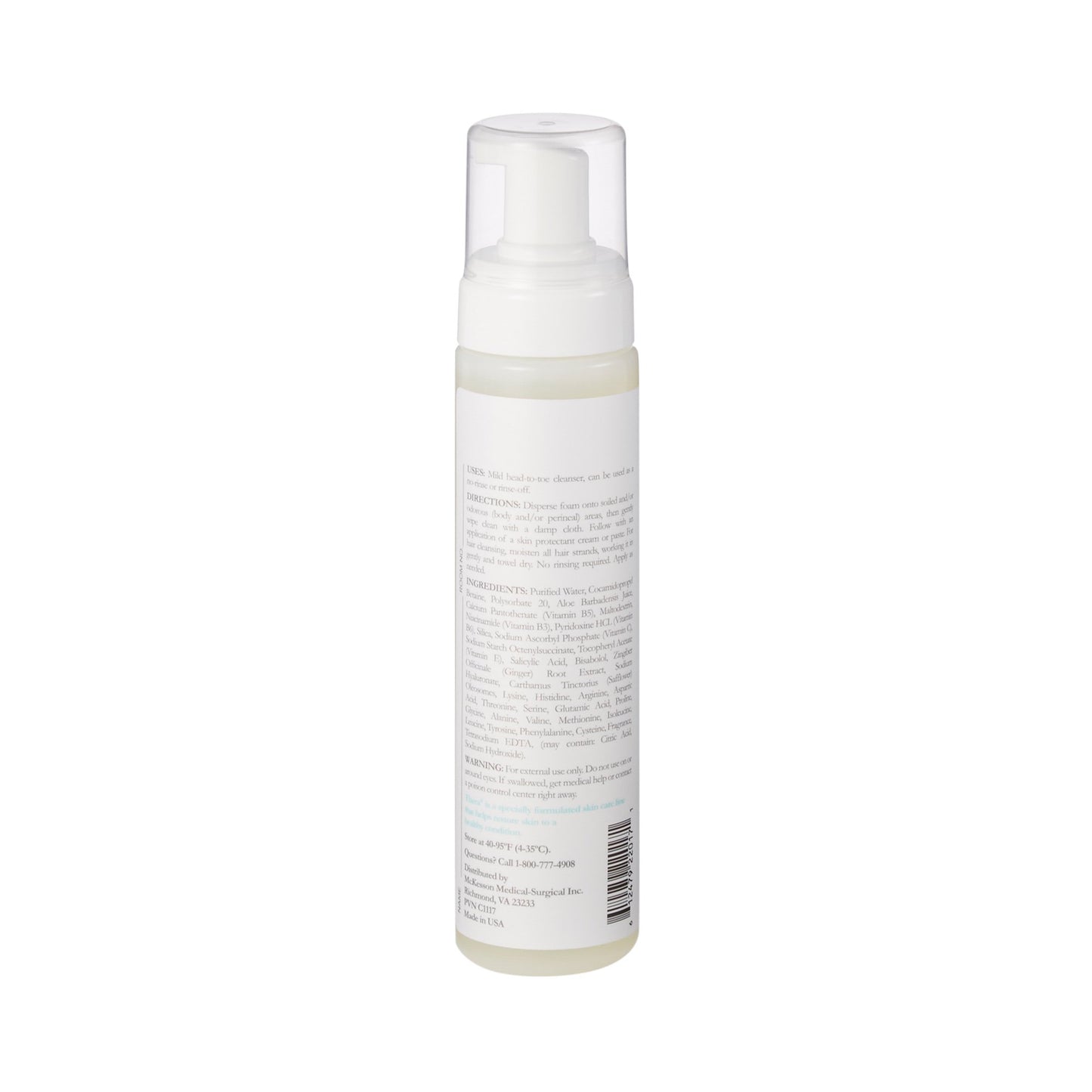 Rinse-Free Shampoo and Body Wash Thera® Foaming 9 oz. Pump Bottle Scented