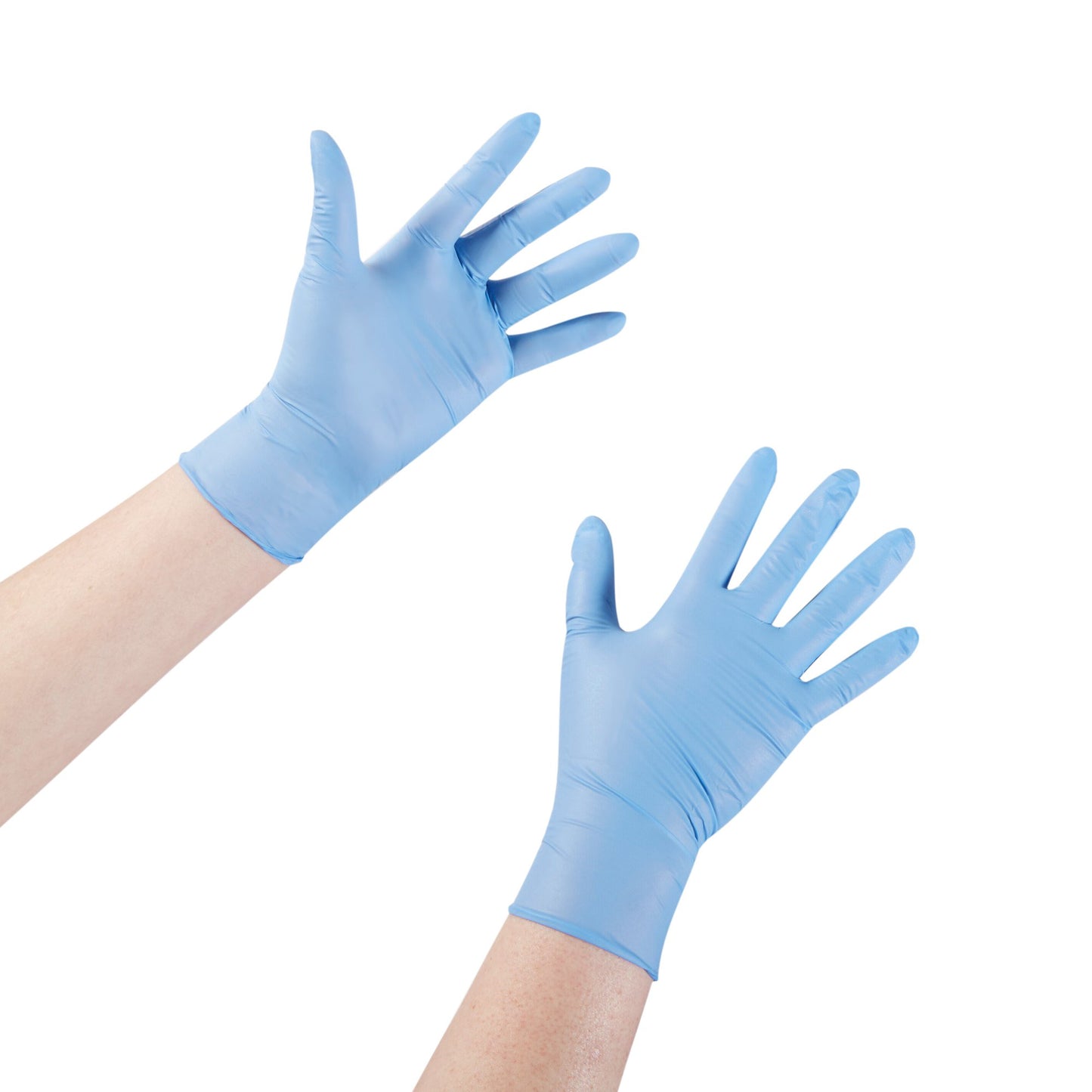 Exam Glove McKesson Confiderm® STR Large Sterile Pair Nitrile Standard Cuff Length Textured Fingertips Blue Not Rated