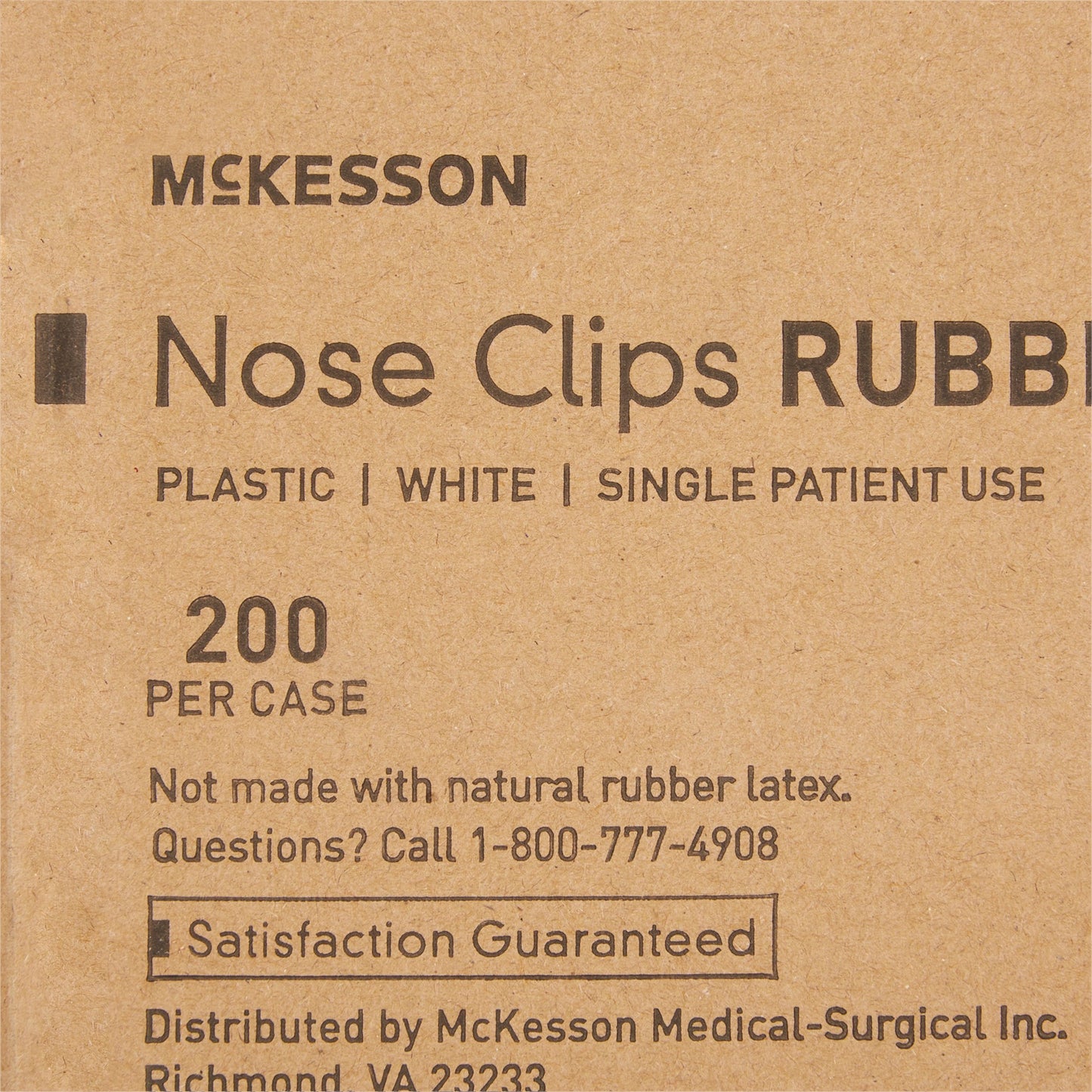 Nose Clip McKesson Rubber, Disposable, White Plastic For Spirometry