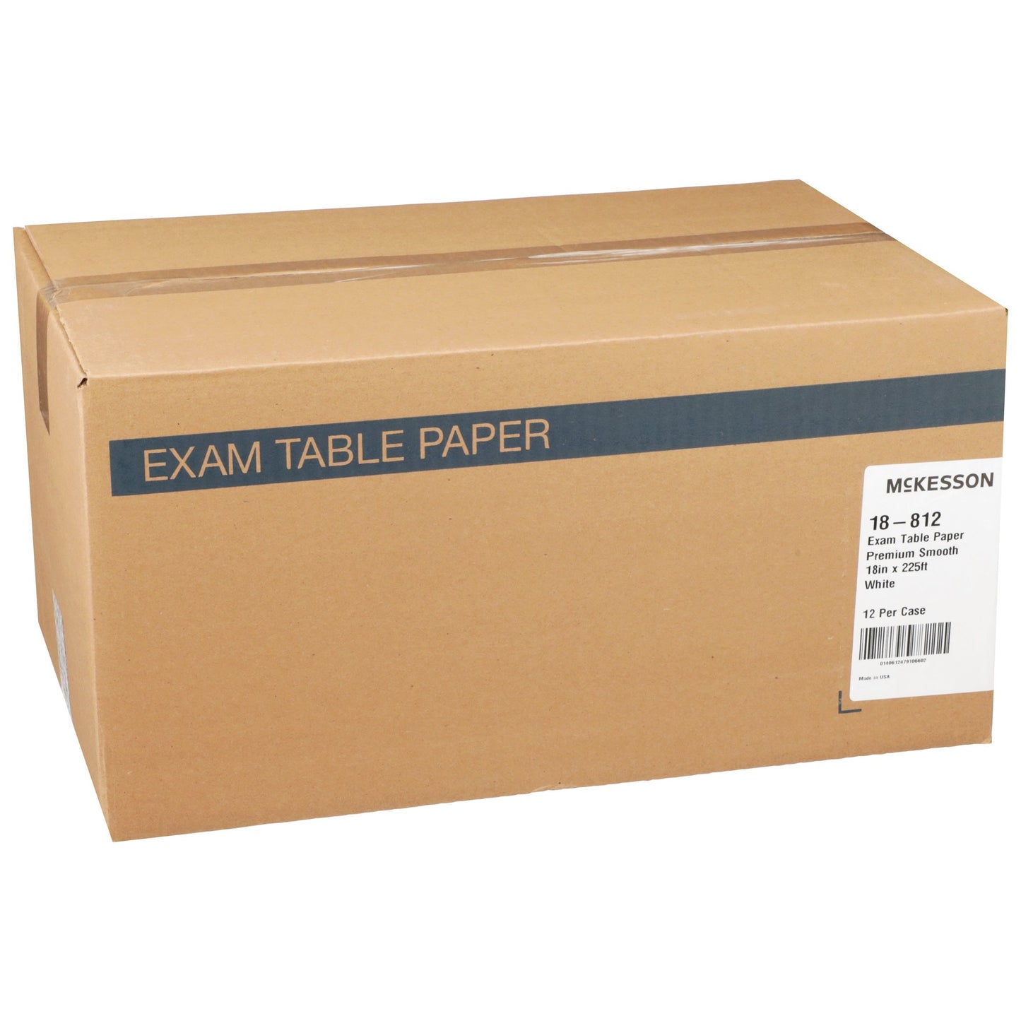 Table Paper McKesson 18 Inch Width 225 Foot Length White Smooth