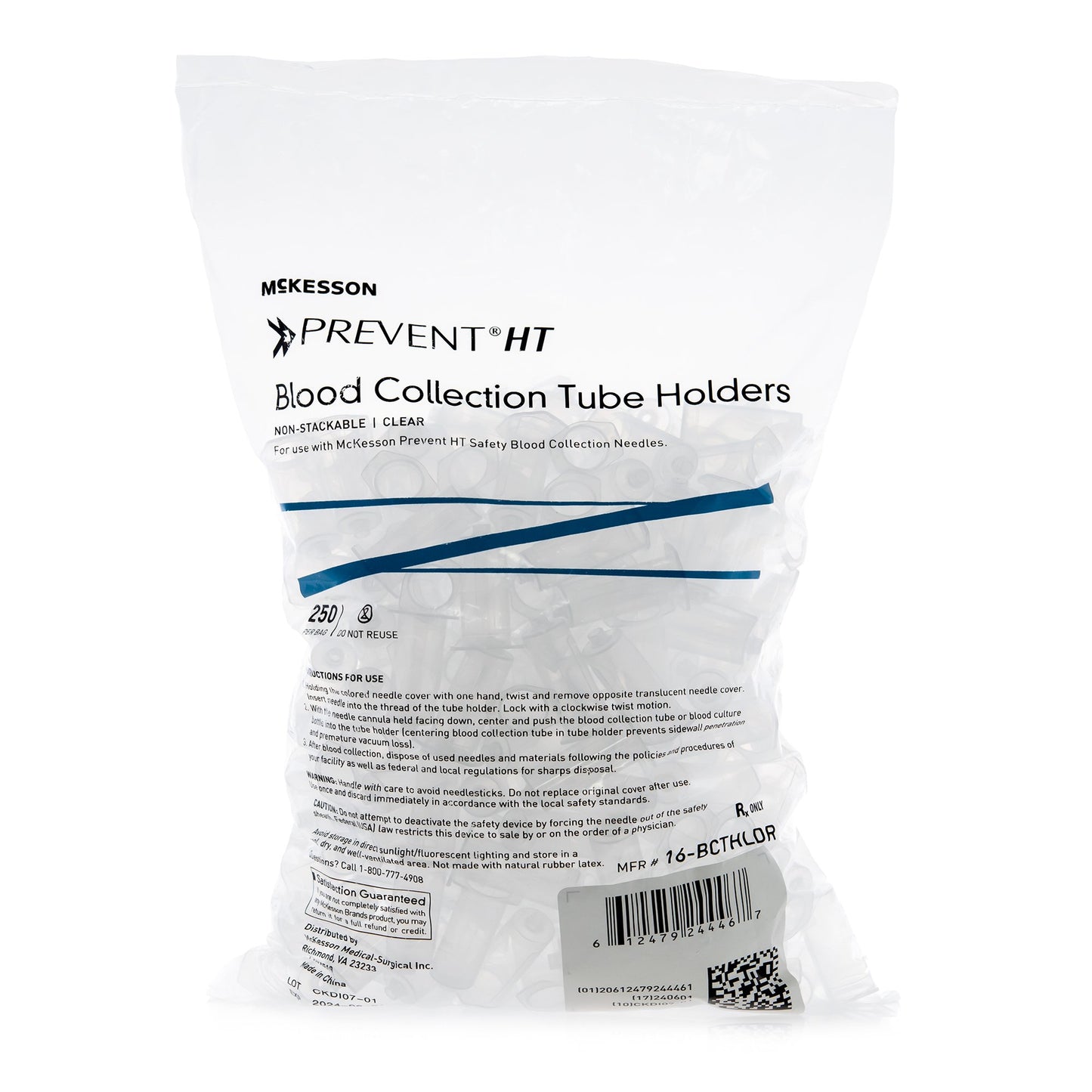 Blood Collection Tube Holder McKesson Prevent® HT For 13 and 16 mm Blood Collection Tubes