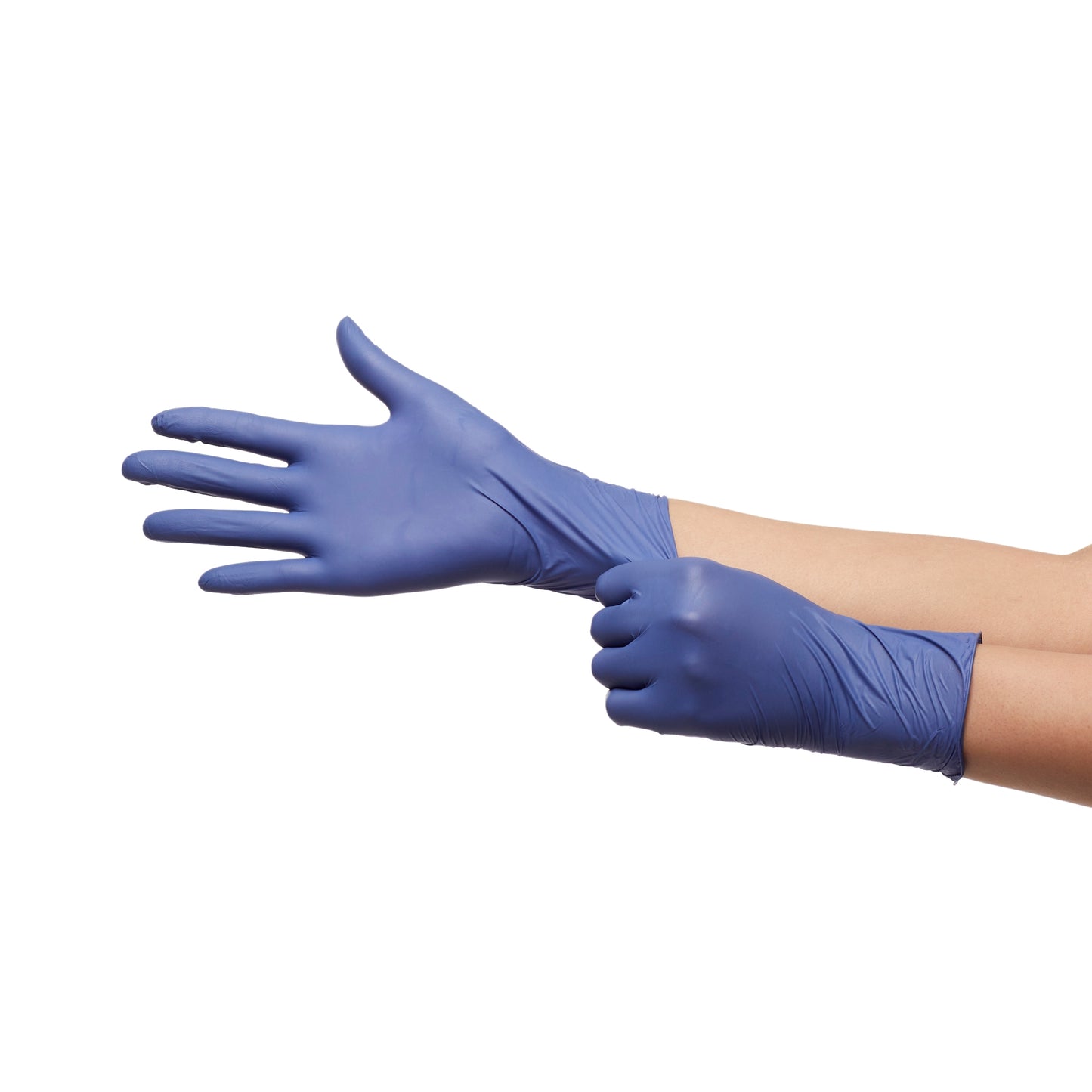 Exam Glove McKesson Confiderm® LDC Large NonSterile Nitrile Standard Cuff Length Fully Textured Blue Chemo Tested / Fentanyl Tested
