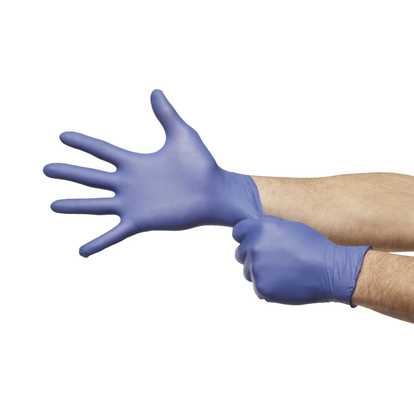Exam Glove McKesson Confiderm® LDC Large NonSterile Nitrile Standard Cuff Length Fully Textured Blue Chemo Tested / Fentanyl Tested