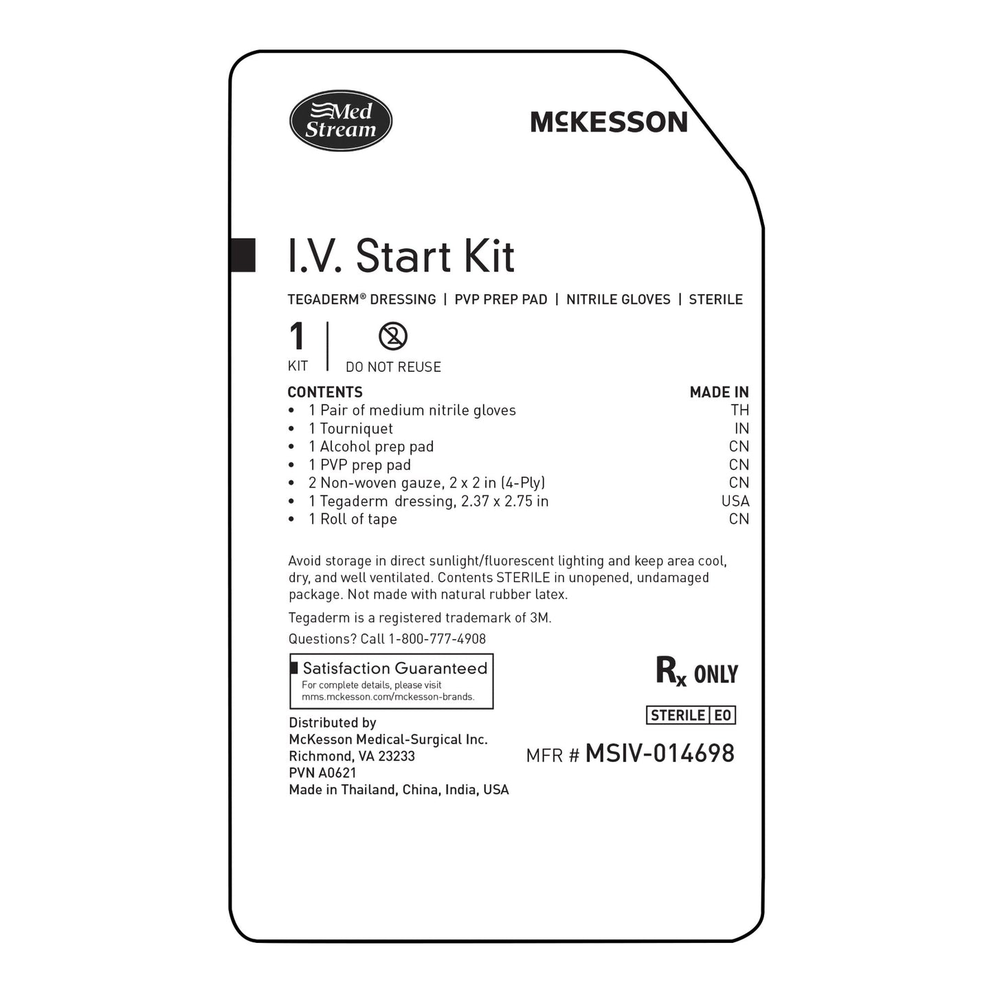 IV Start Kit McKesson Sterile