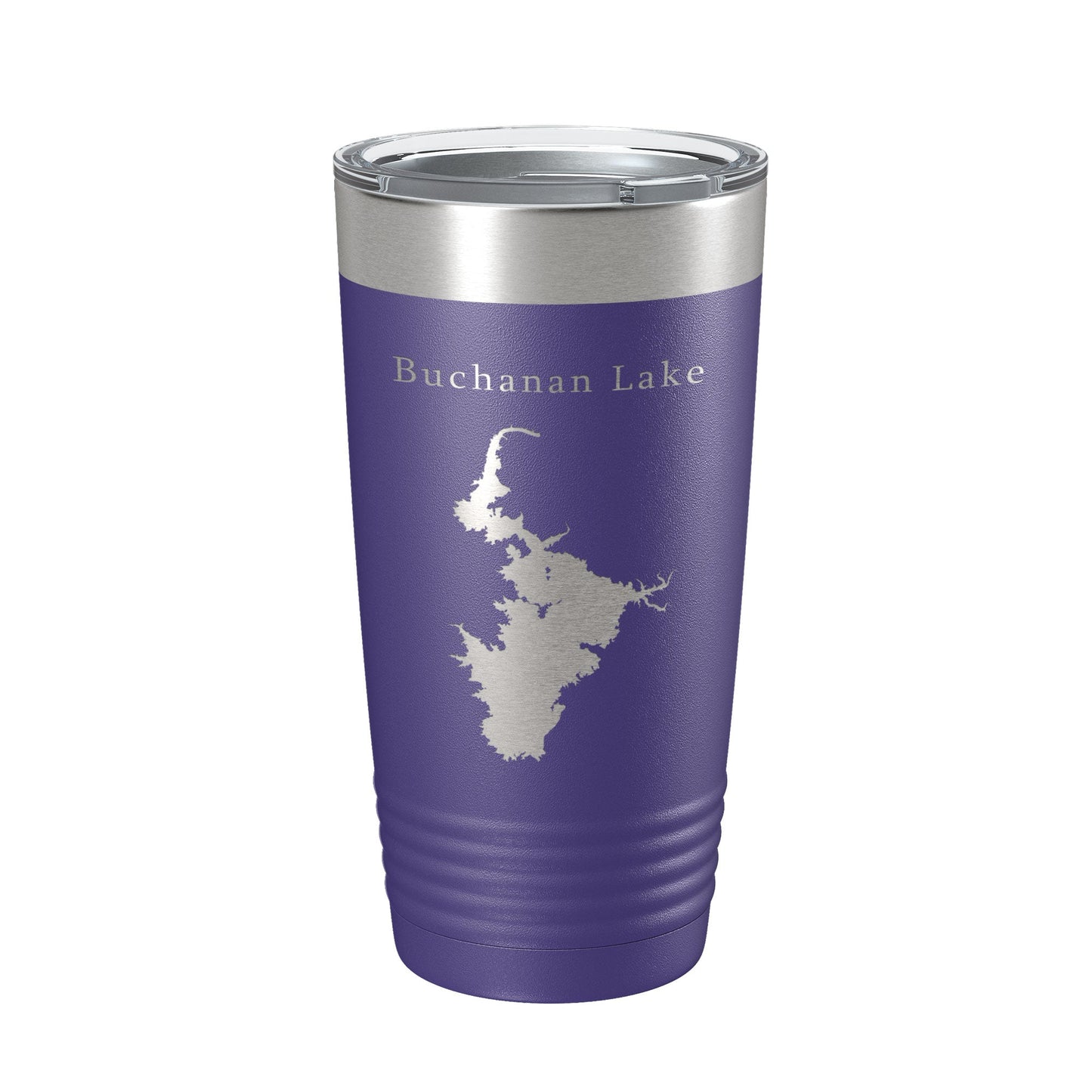 Buchanan Lake Map Tumbler Travel Mug Insulated Laser Engraved Coffee Cup Texas 20 oz-15