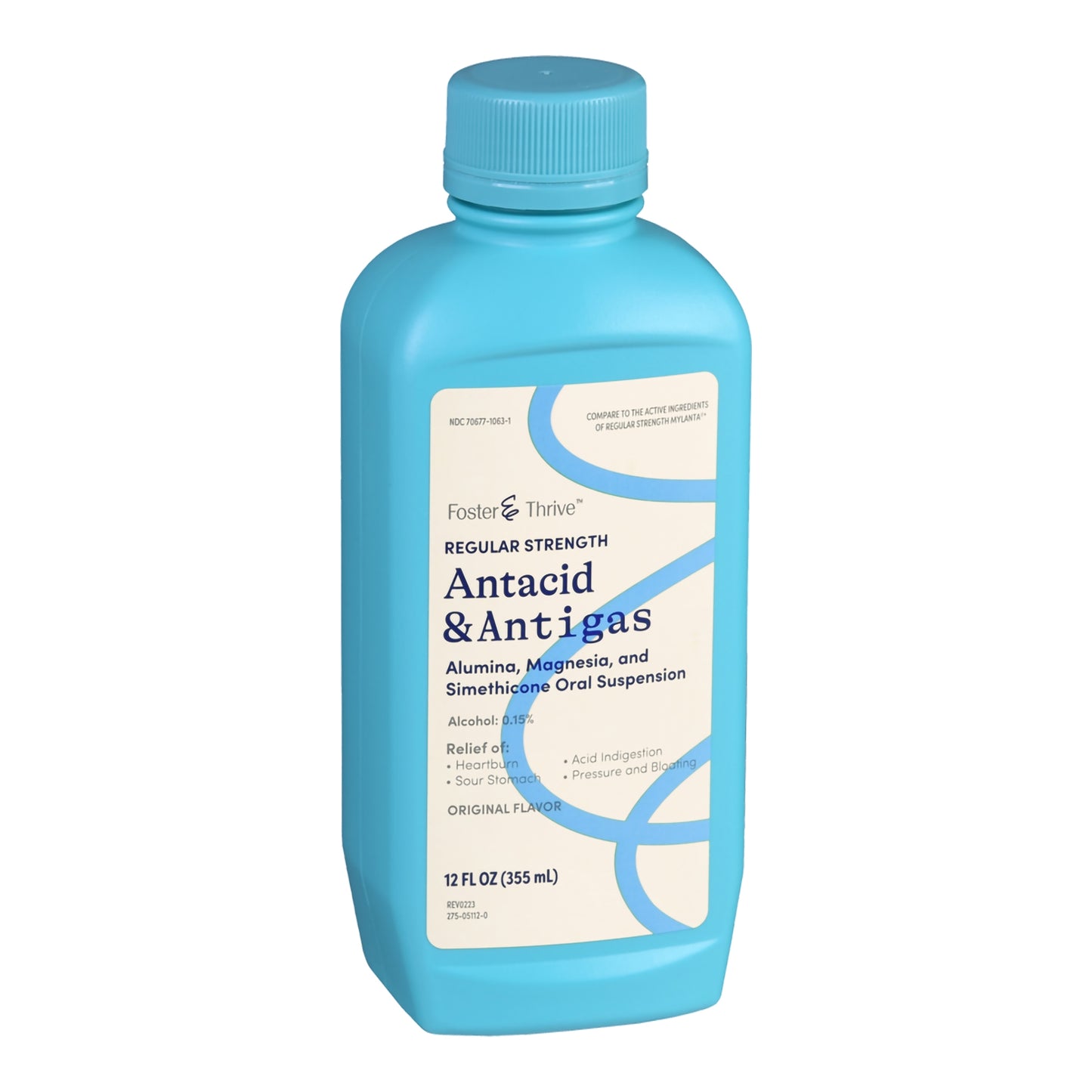 Antacid Foster & Thrive™ 200 mg - 200 mg - 20 mg / 5 mL Strength Liquid 12 oz.