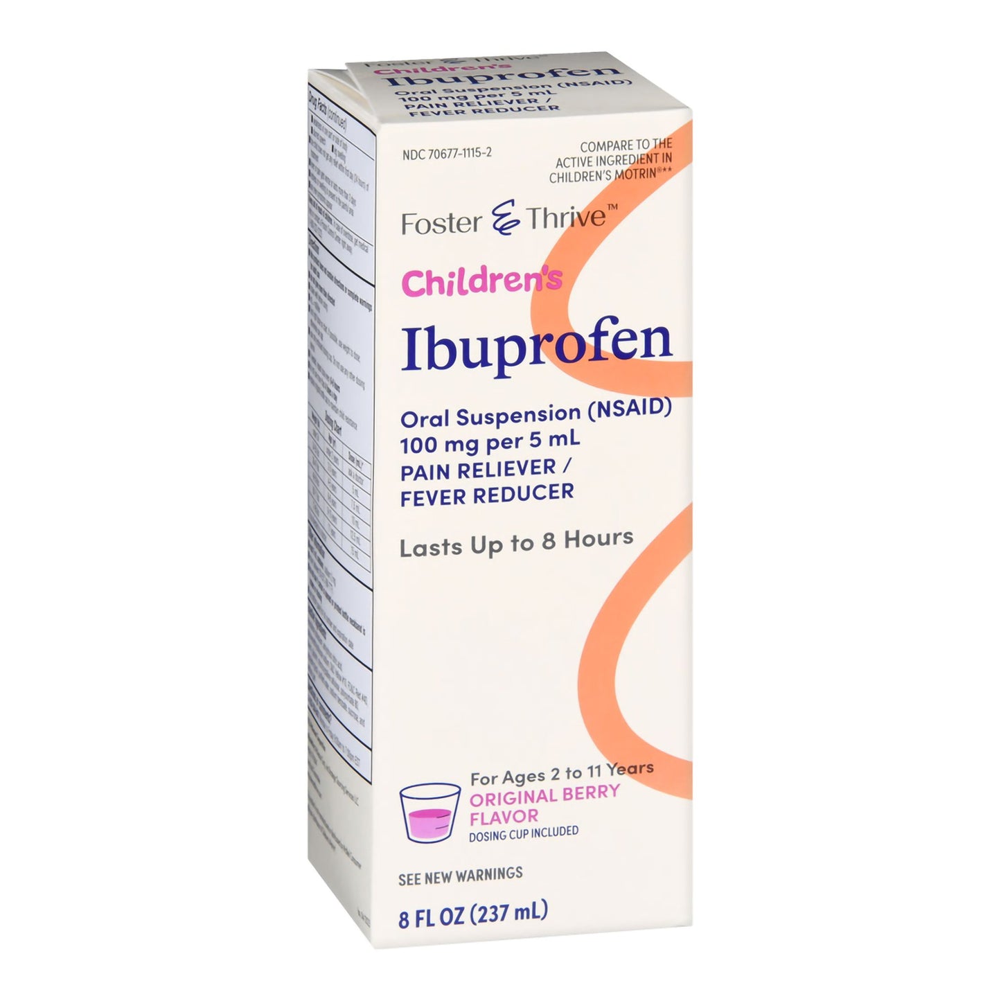 Children's Pain Relief Foster & Thrive™ 100 mg / 5 mL Strength Ibuprofen Oral Suspension 8 oz.