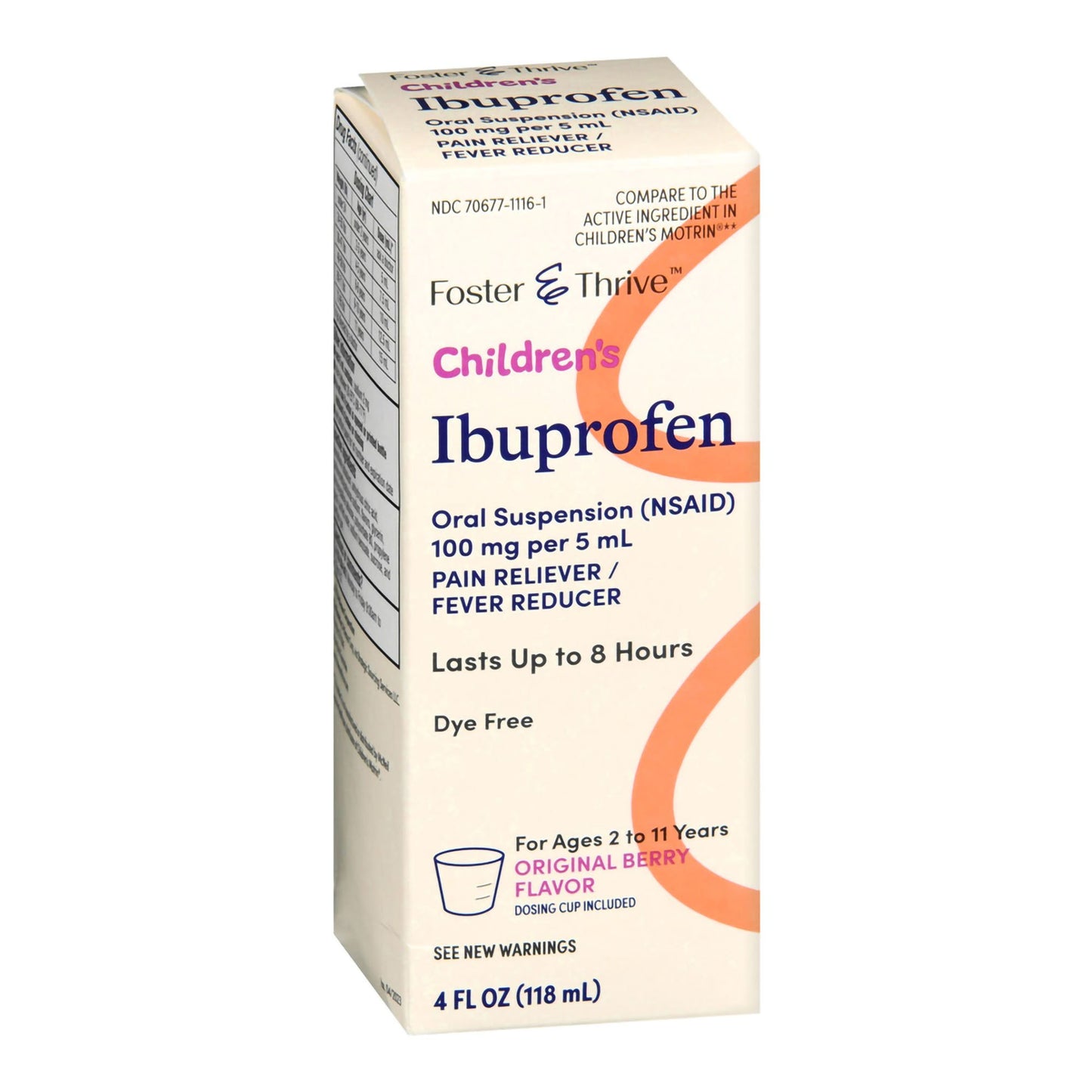 Children's Pain Relief Foster & Thrive™ 100 mg / 5 mL Strength Ibuprofen Oral Suspension 4 oz.