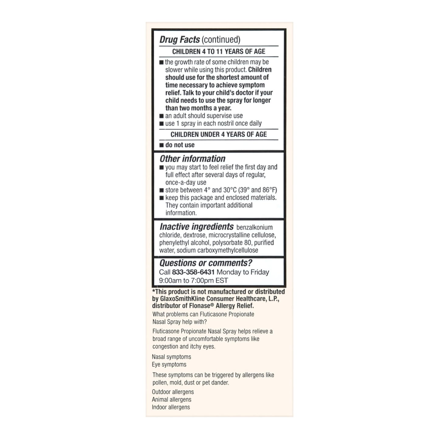 Allergy Relief Foster & Thrive™ 50 mcg Strength Nasal Spray 144 Metered Sprays