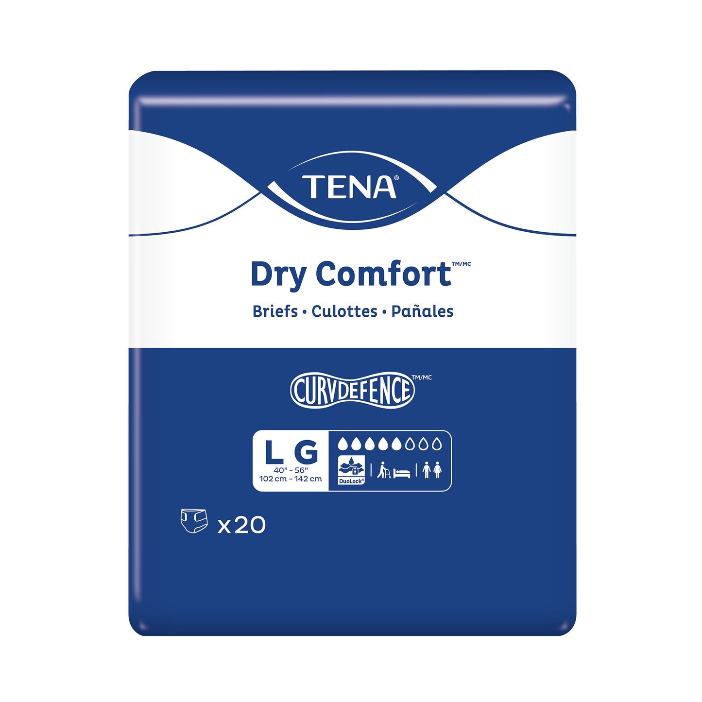 Essity Hms Tena® Dry Comfort™ Briefs With Curvdefence™, HMS 67440