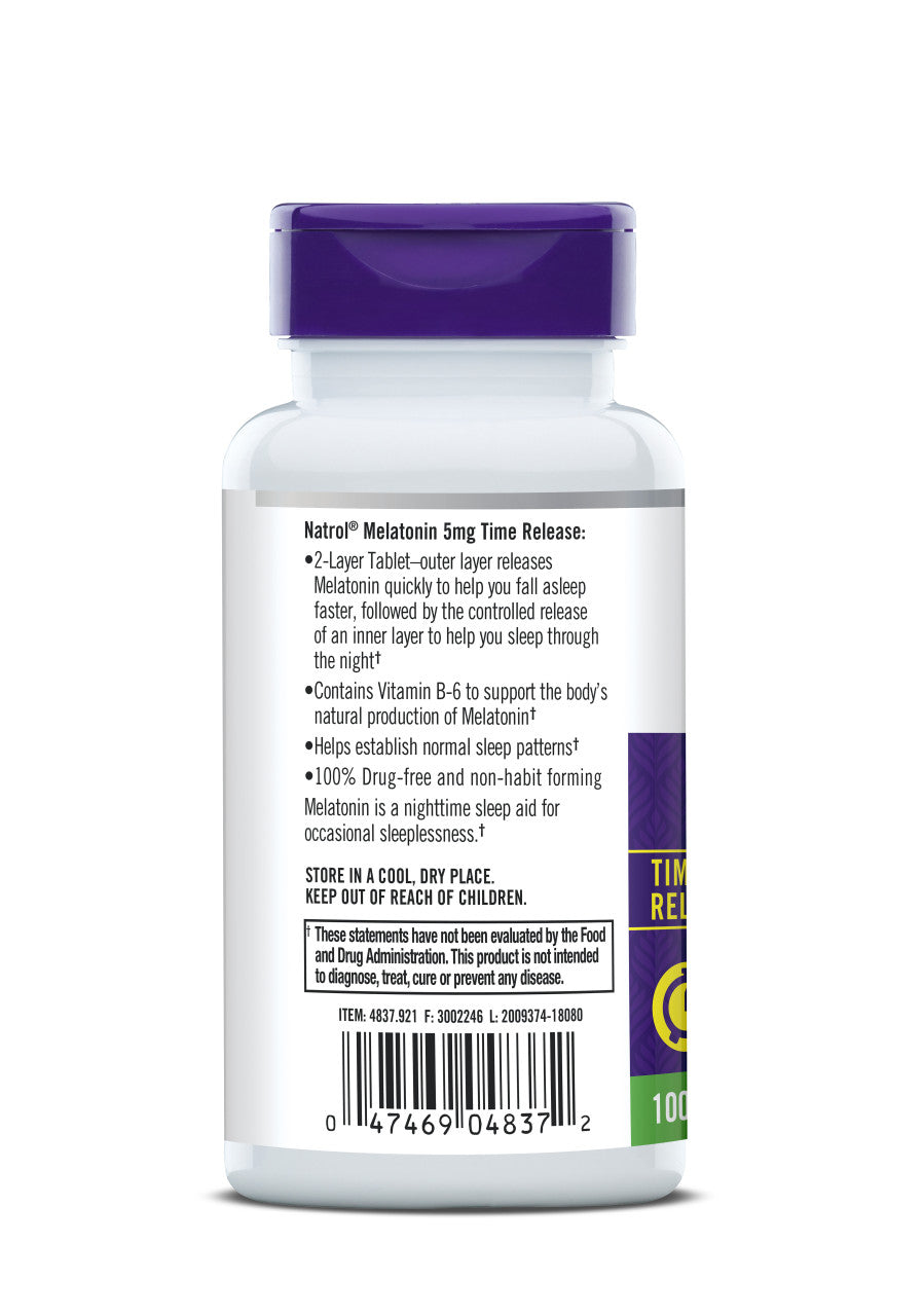 Natrol Melatonin 5 Mg Time Release (1x100 TAB)-2