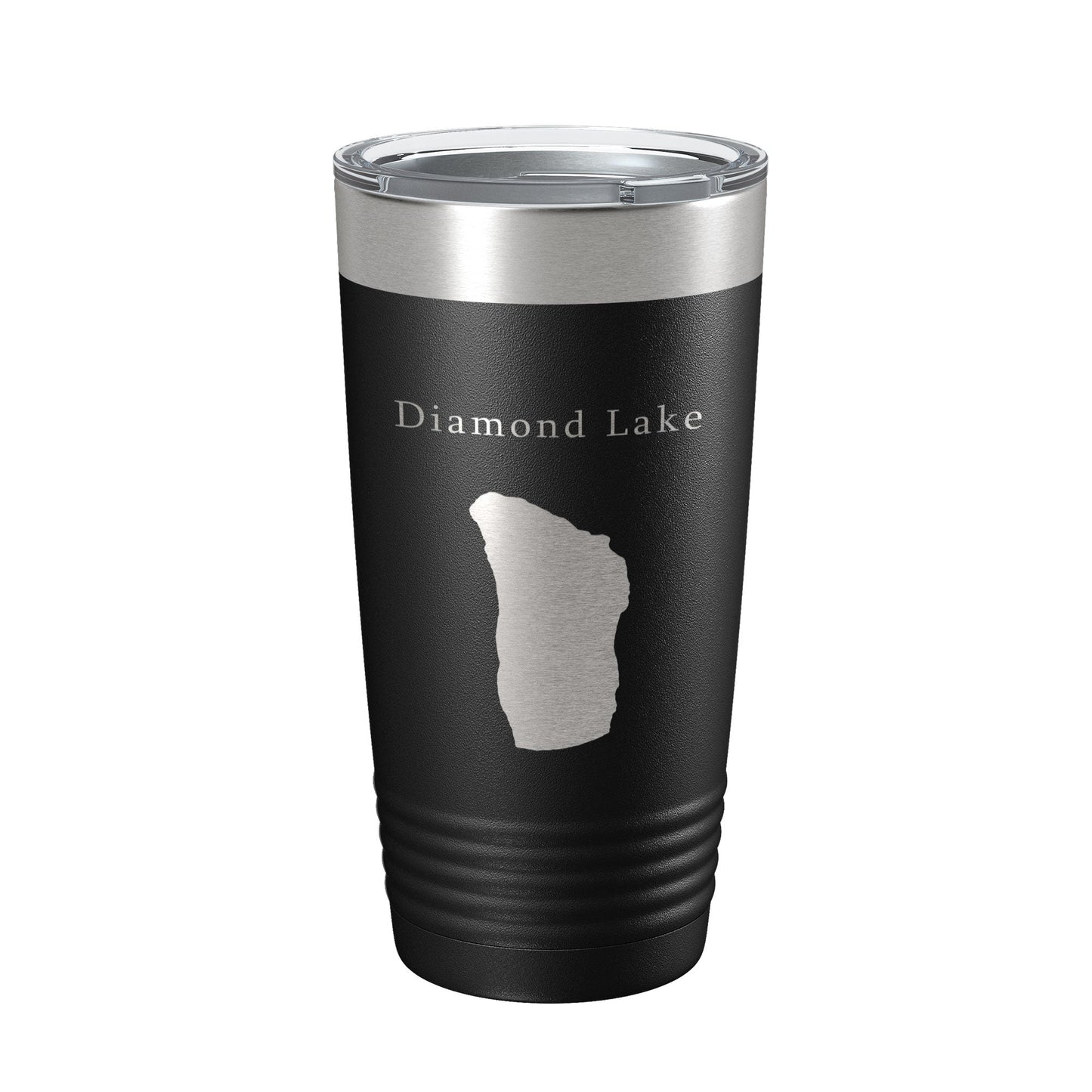 Diamond Lake Map Tumbler Travel Mug Insulated Laser Engraved Coffee Cup Oregon 20 oz-0