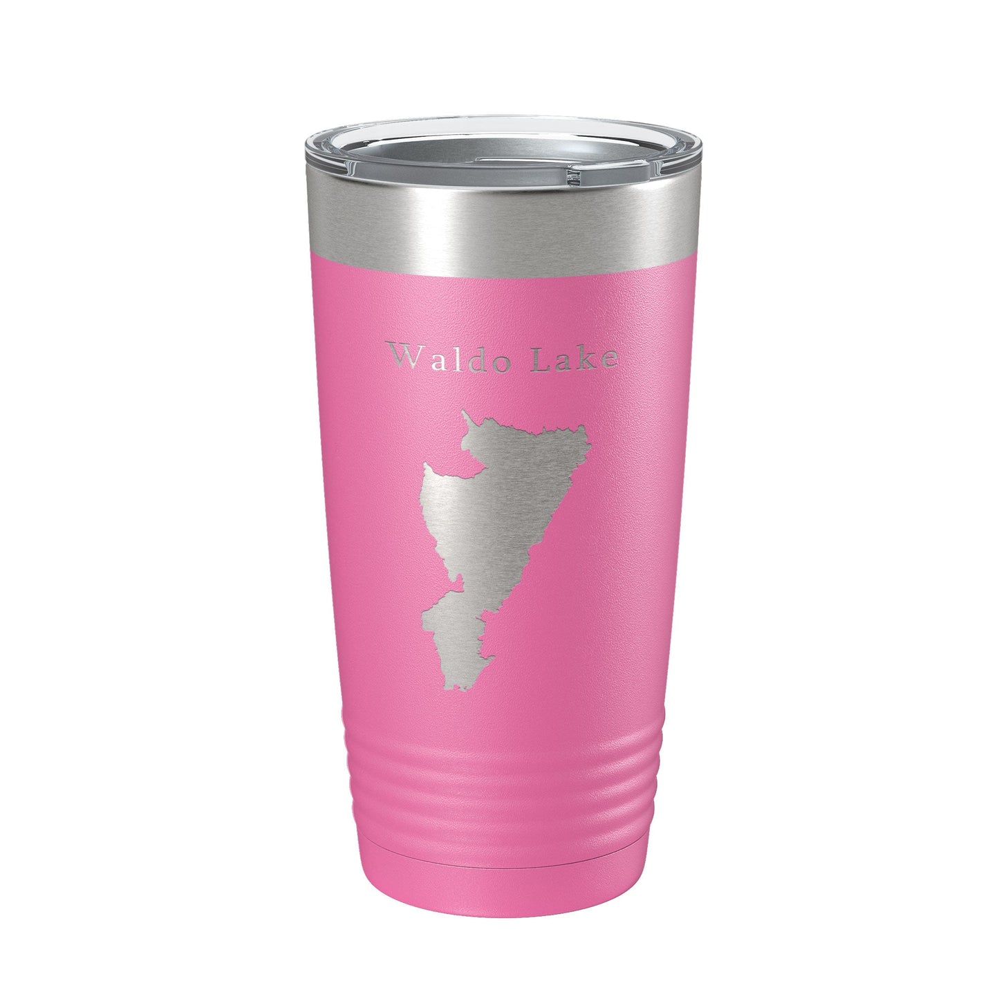 Waldo Lake Map Tumbler Travel Mug Insulated Laser Engraved Coffee Cup Oregon 20 oz-11