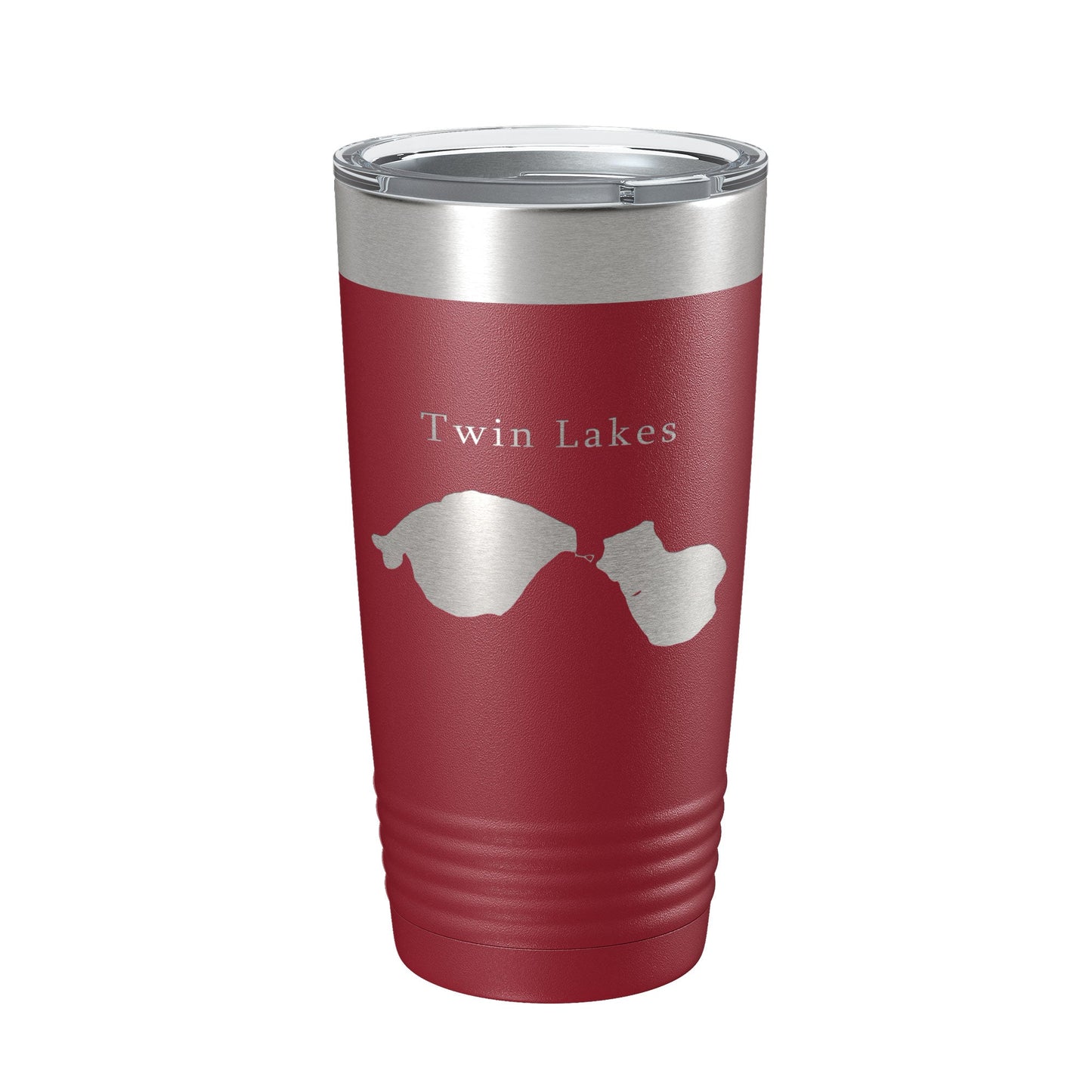 Twin Lakes Map Tumbler Travel Mug Insulated Laser Engraved Coffee Cup Lewiston Montmorency County Michigan 20 oz-18
