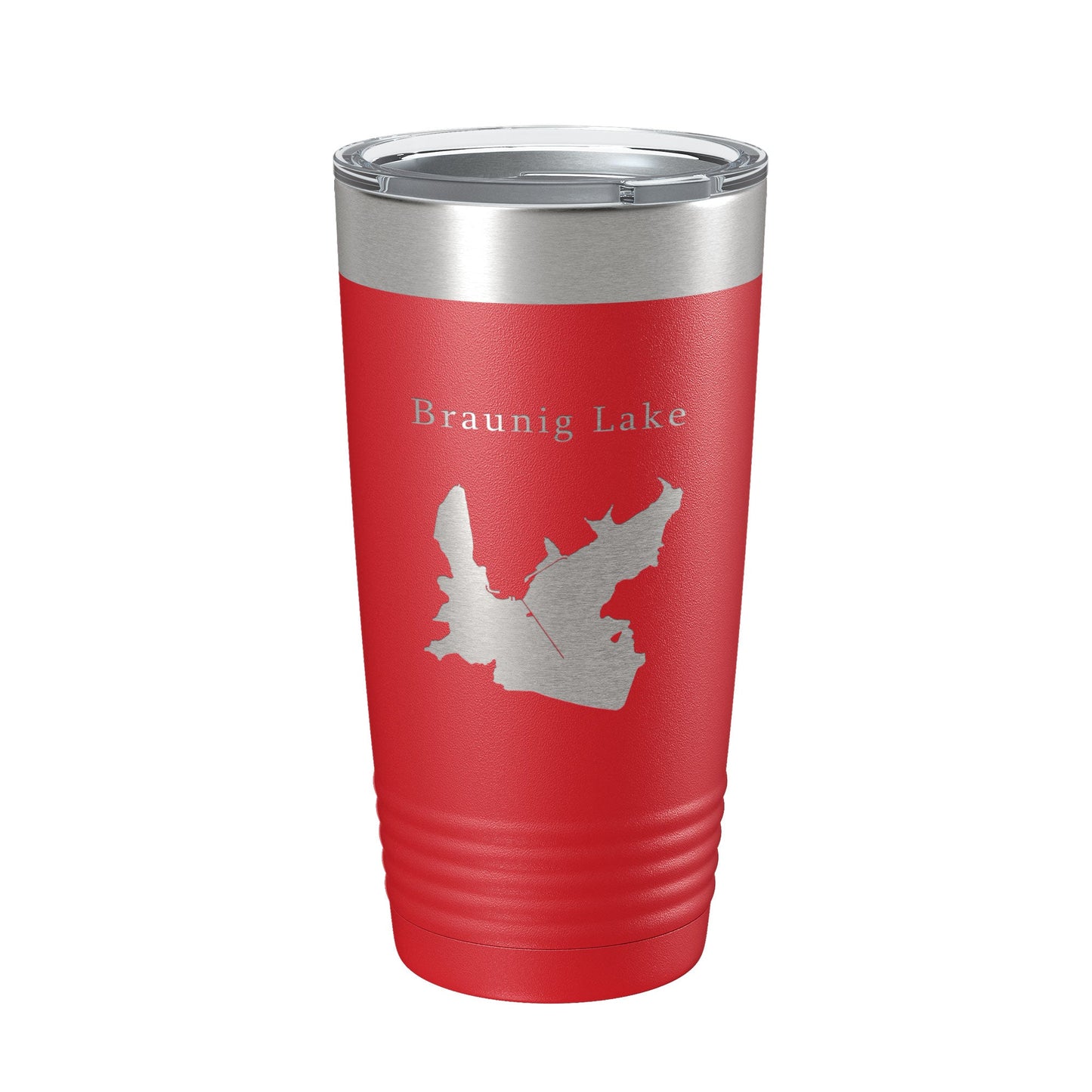 Victor Braunig Lake Map Tumbler Travel Mug Insulated Laser Engraved Coffee Cup Texas 20 oz-10