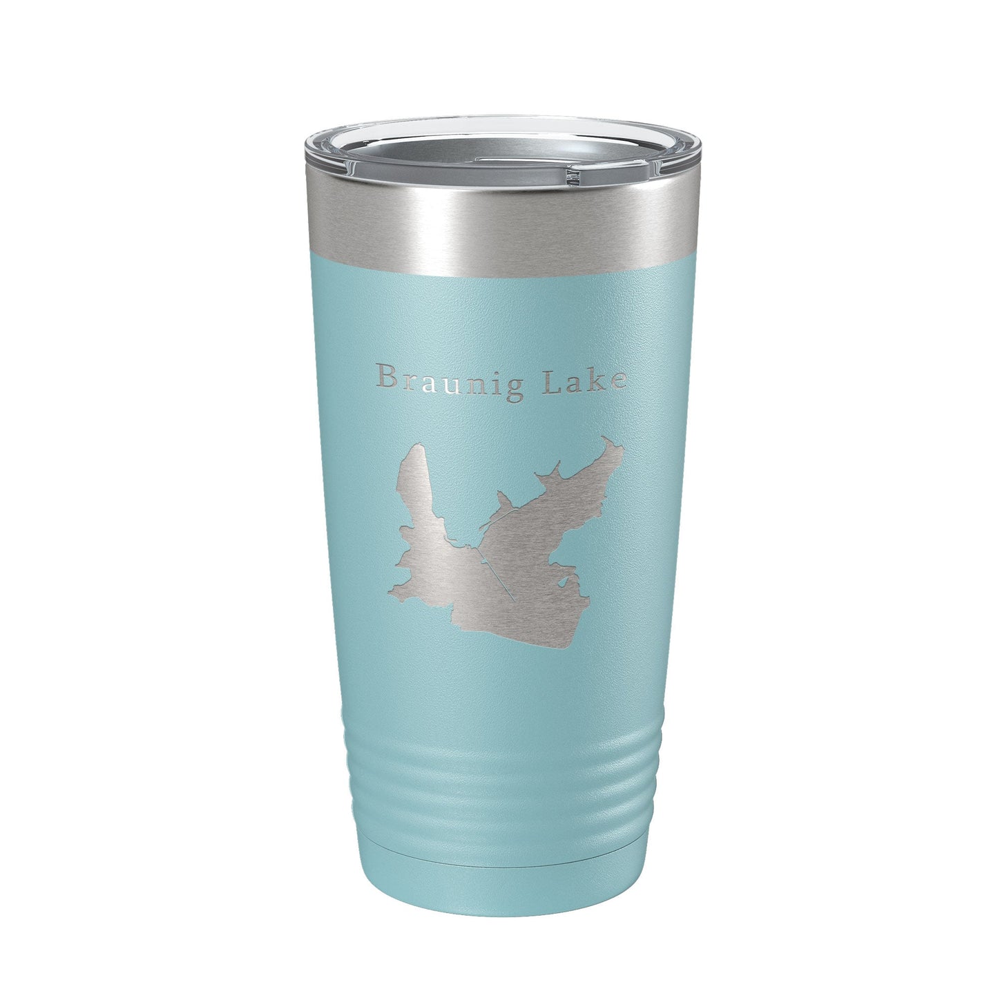 Victor Braunig Lake Map Tumbler Travel Mug Insulated Laser Engraved Coffee Cup Texas 20 oz-13