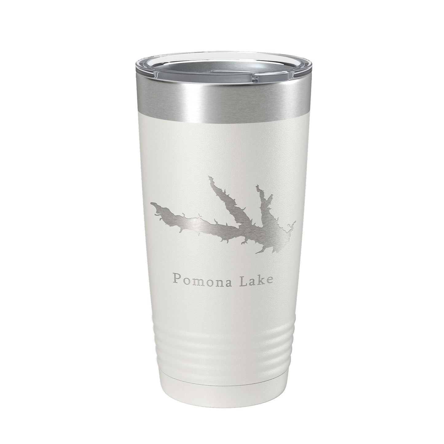 Pomona Lake Map Tumbler Travel Mug Insulated Laser Engraved Coffee Cup Kansas 20 oz-7