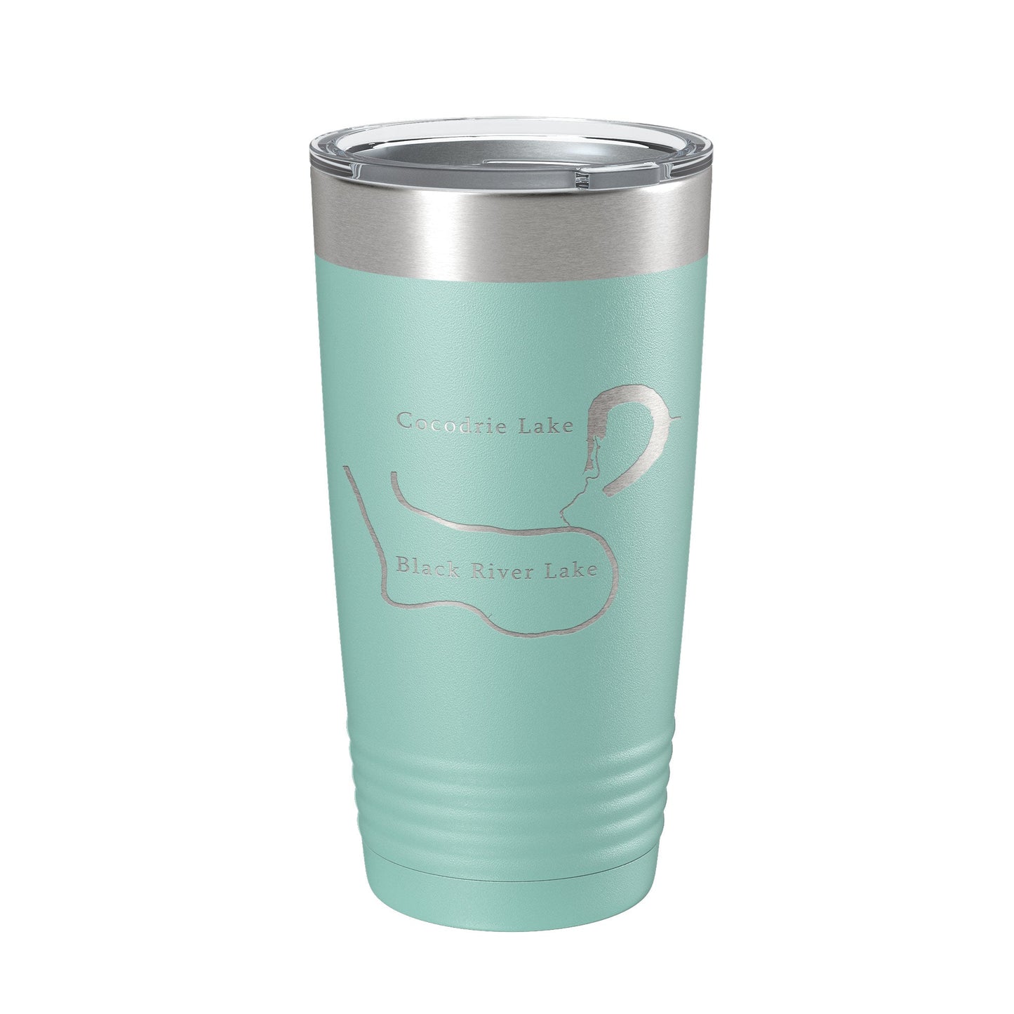 Black River Lake and Cocodrie Lake Map Tumbler Travel Mug Insulated Laser Engraved Coffee Cup Louisiana 20 oz-12